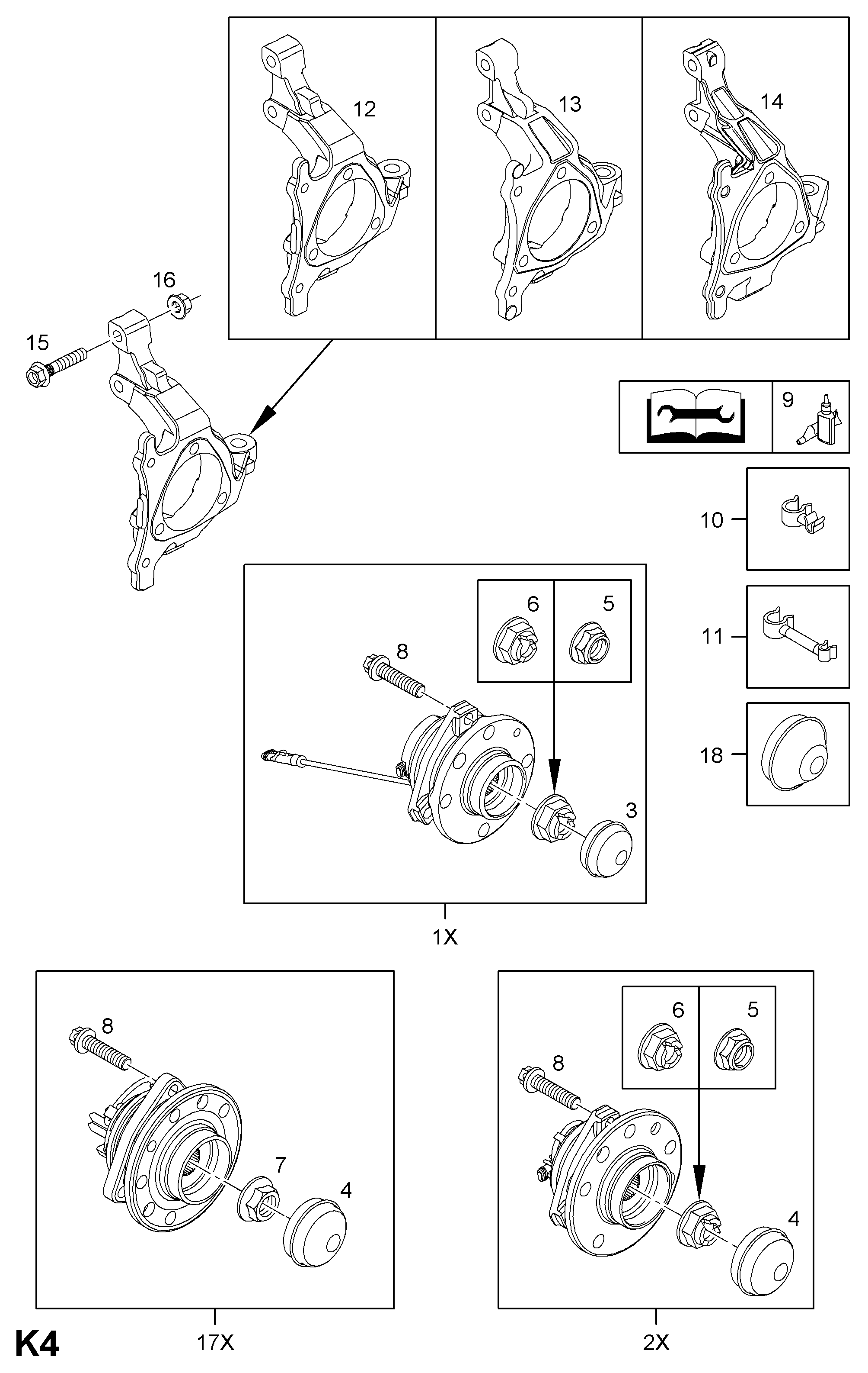 Opel 326978 - Pyöränlaakerisarja inparts.fi