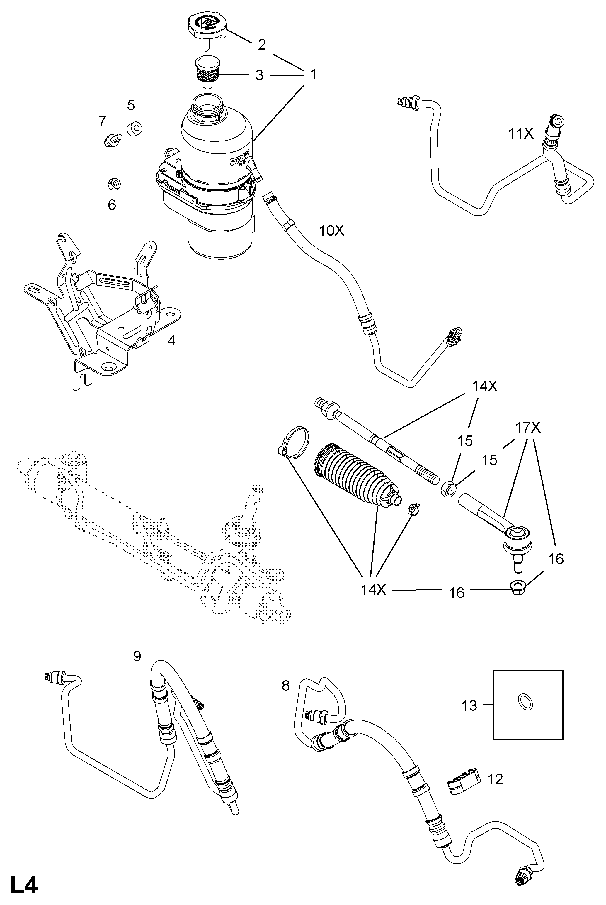 Opel 1603288 - Raidetangon pää inparts.fi