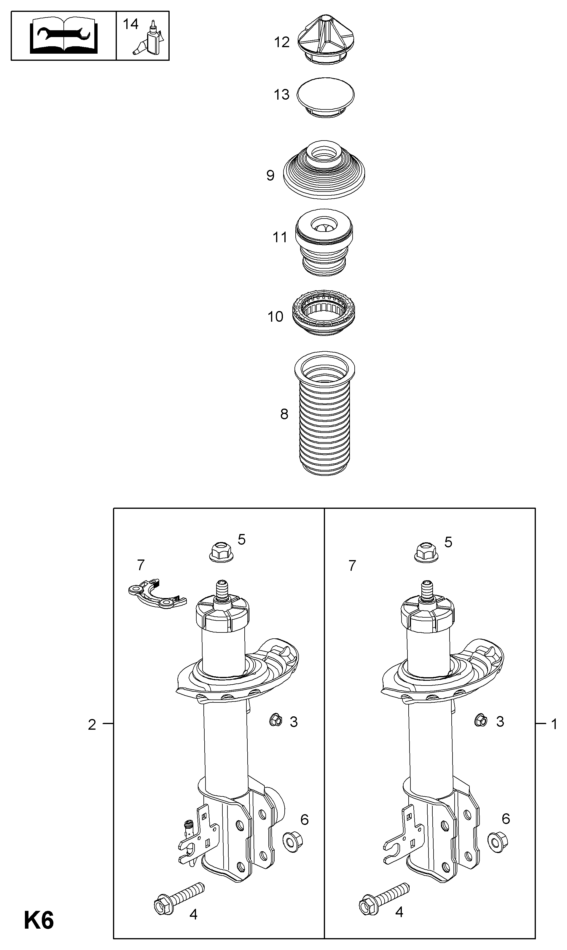 Opel 3 44 099 - Iskunvaimennin inparts.fi