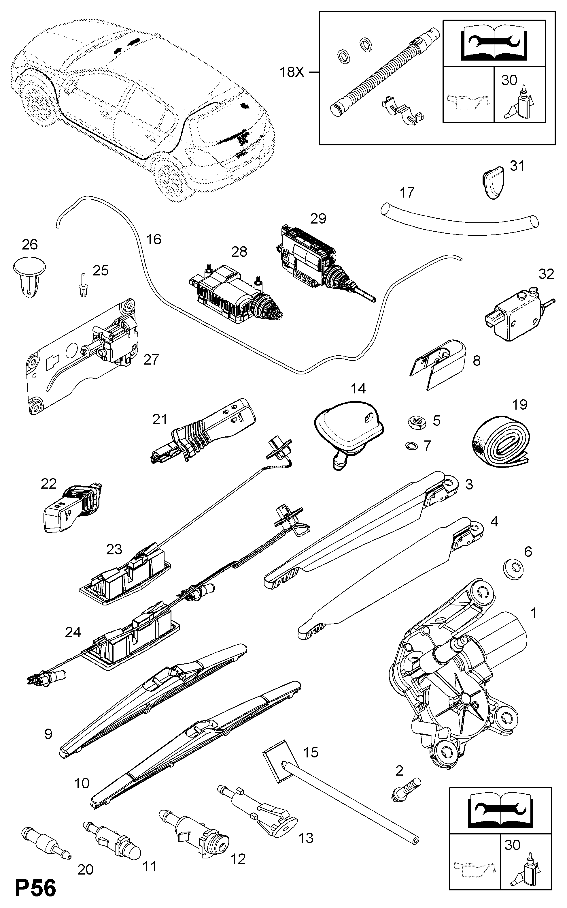 Opel 1273396 - Pyyhkijänsulka inparts.fi