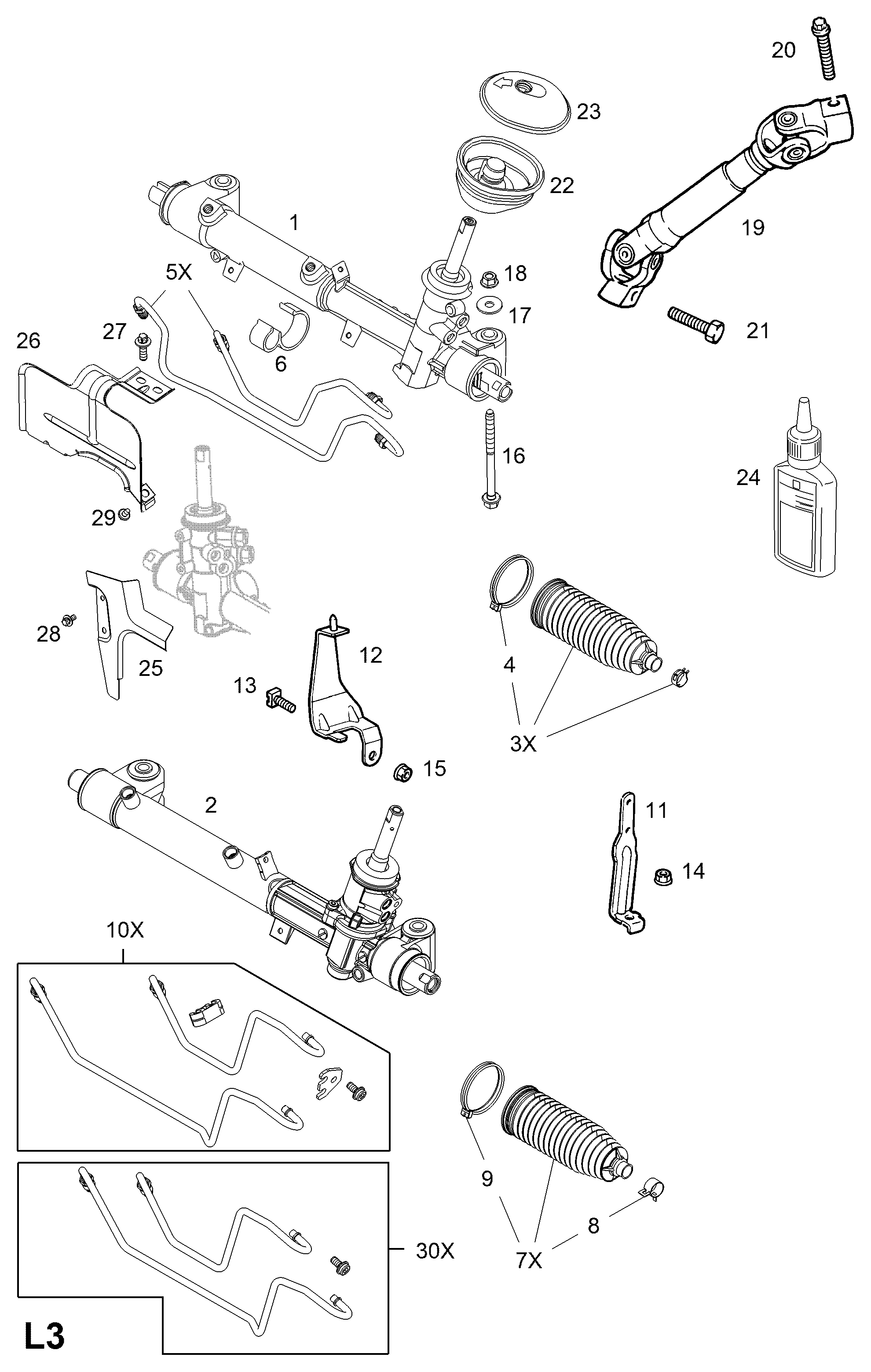 Vauxhall 16 09 153 - Paljekumi, ohjaus inparts.fi