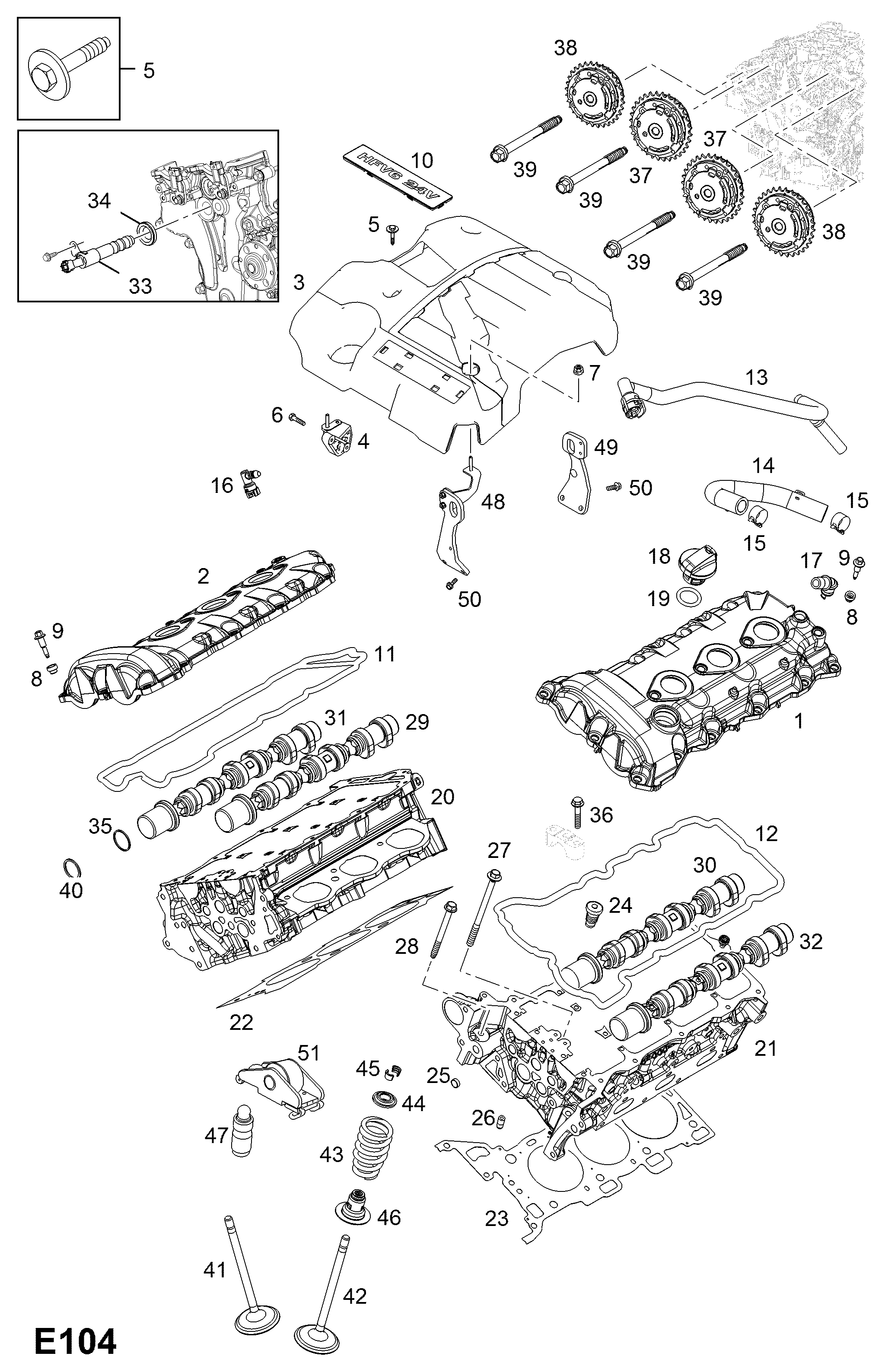 Opel 48 07 957 - Tiiviste, sylinterikansi inparts.fi