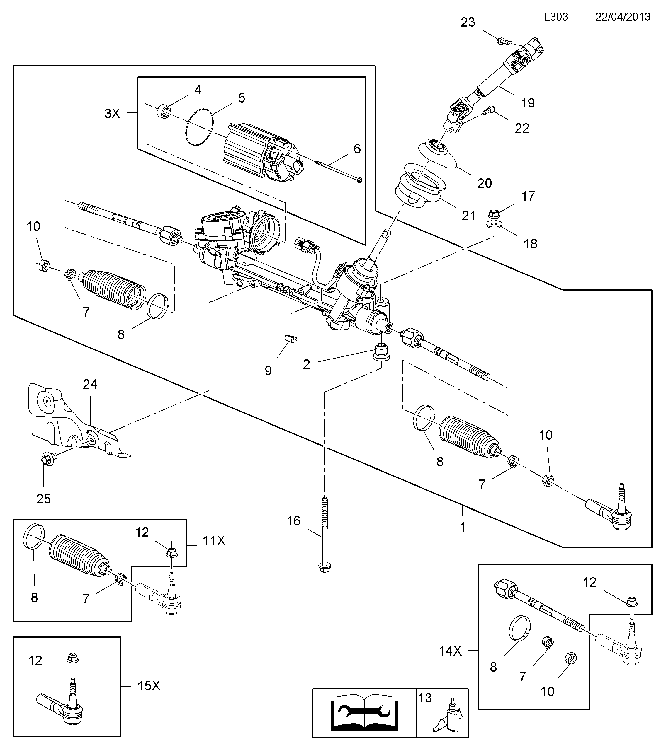 Opel 1609186 - Raidetangon pää inparts.fi