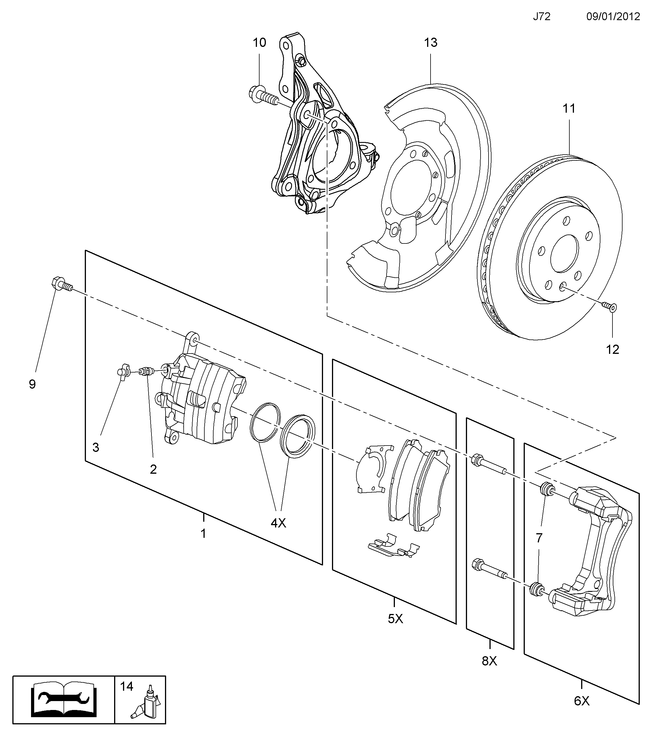 Opel 1605232 - Jarrupala, levyjarru inparts.fi