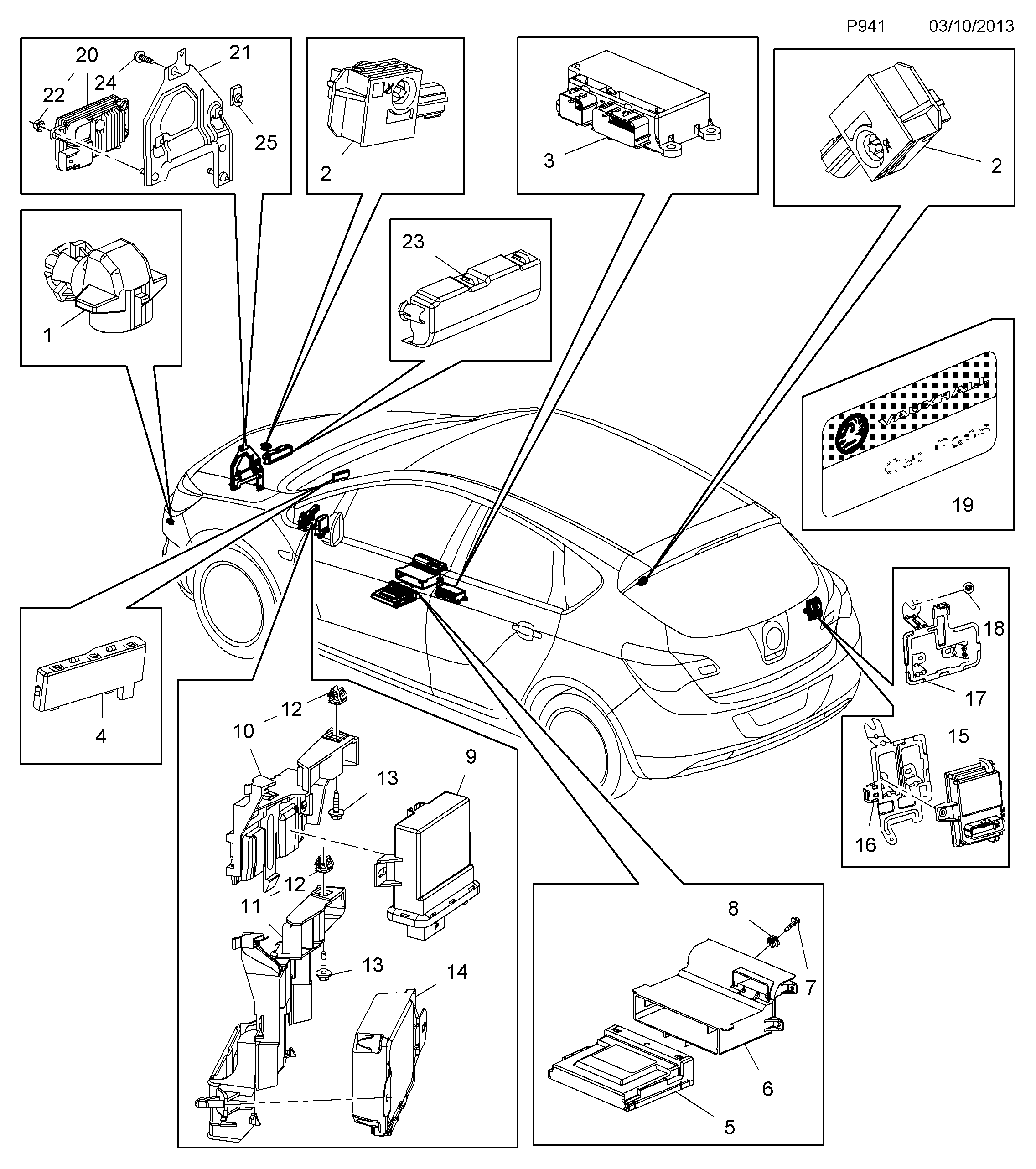 Vauxhall 12 36 284 - Tunnistin, ulkoilmalämpötila inparts.fi