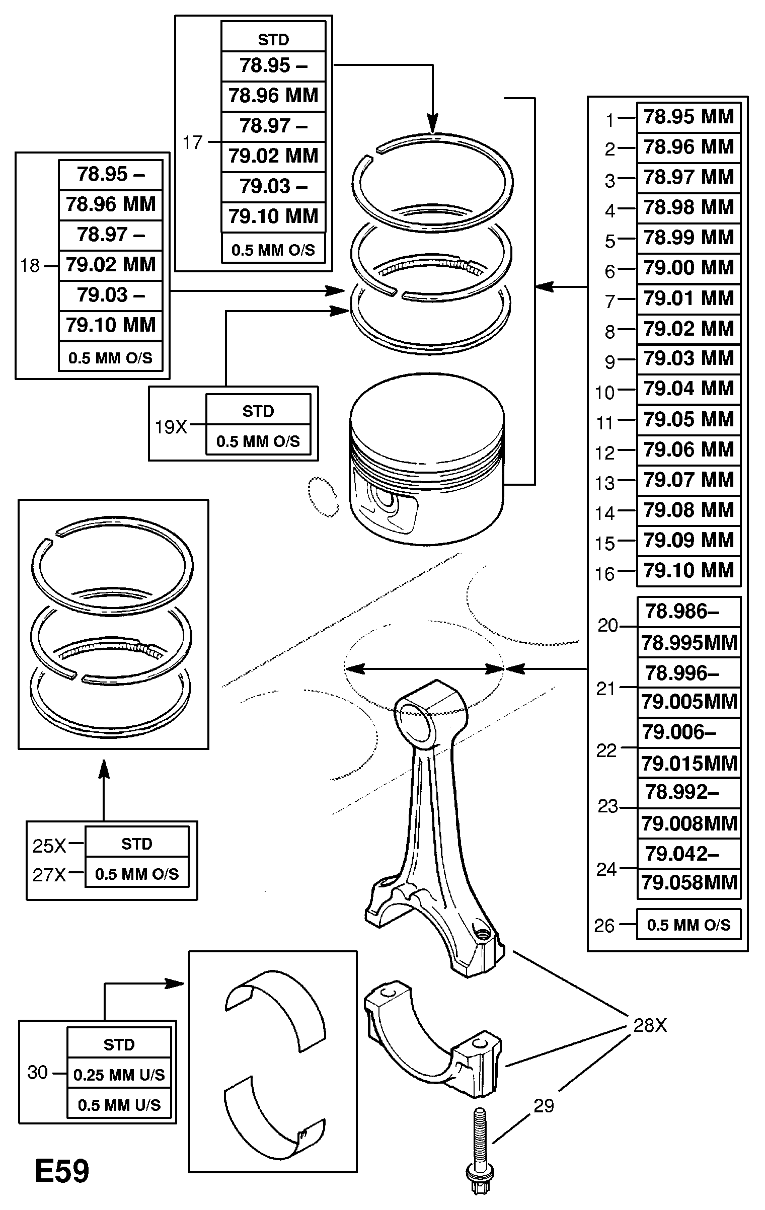 Opel 630167 - Männänrengassarja inparts.fi