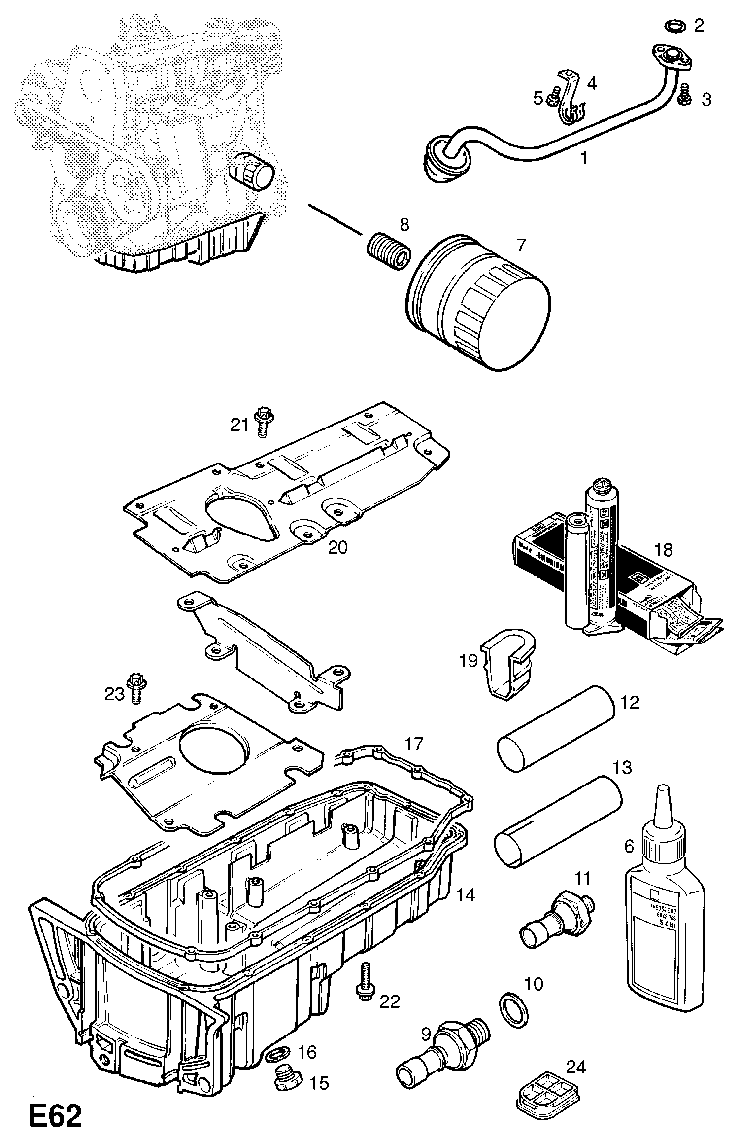 Chevrolet 93179720 - Öljynsuodatin inparts.fi