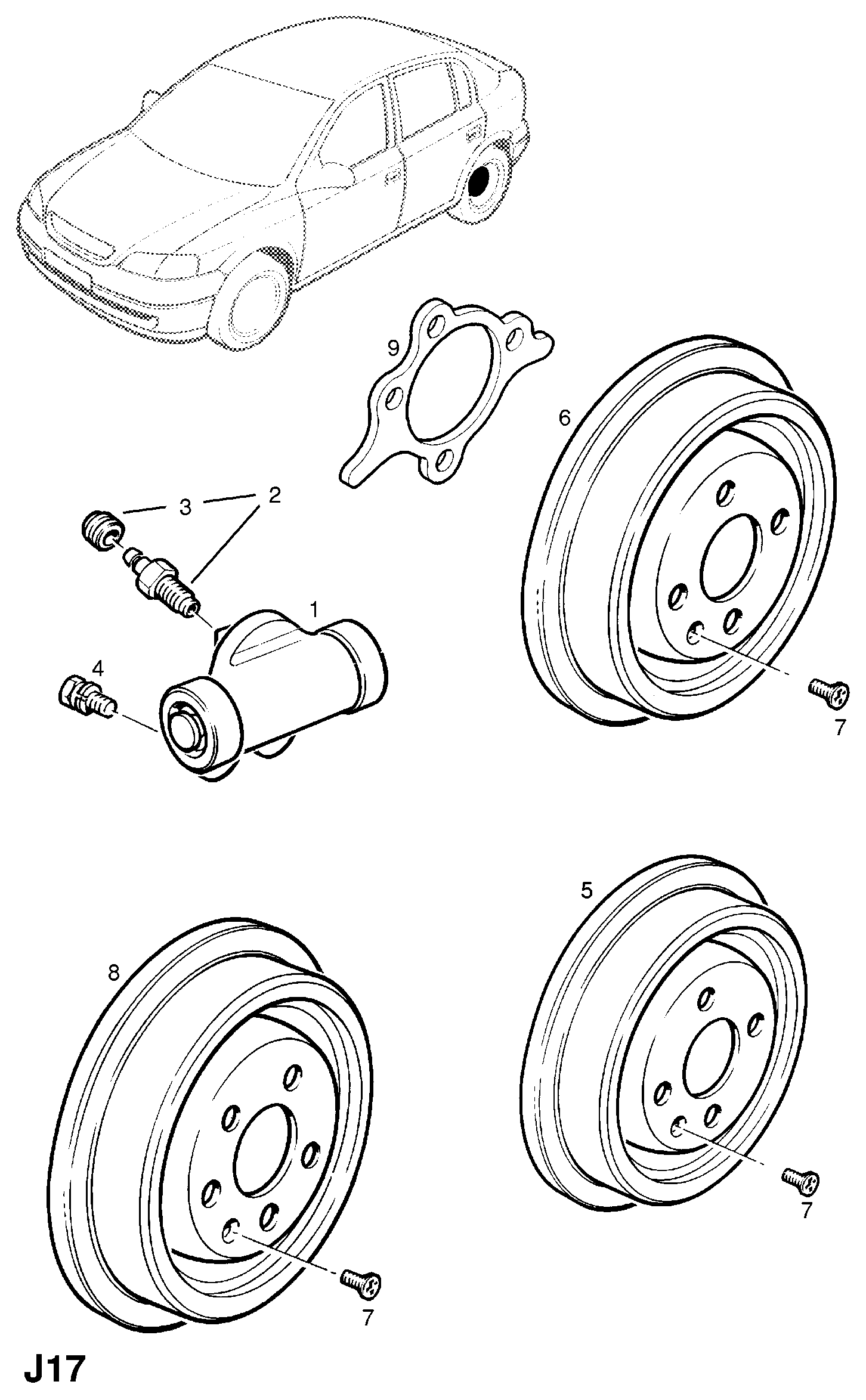 Opel 568066 - Jarrurumpu inparts.fi