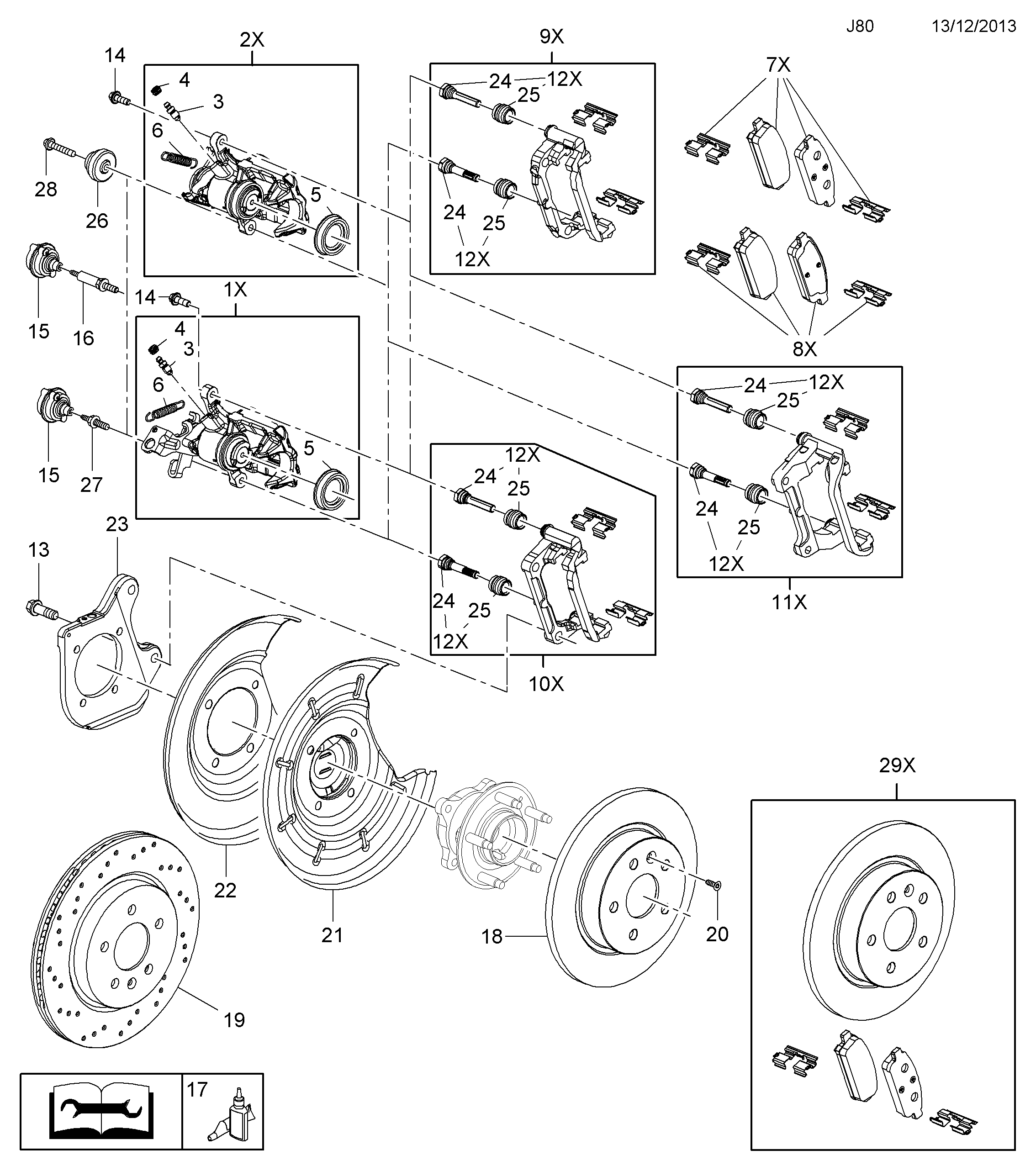 Chevrolet 1605176 - Jarrupala, levyjarru inparts.fi