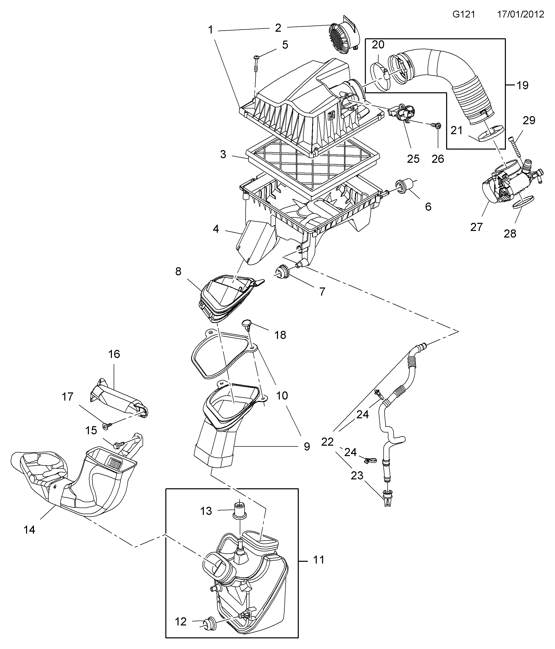 Opel 834188 - Ilmansuodatin inparts.fi