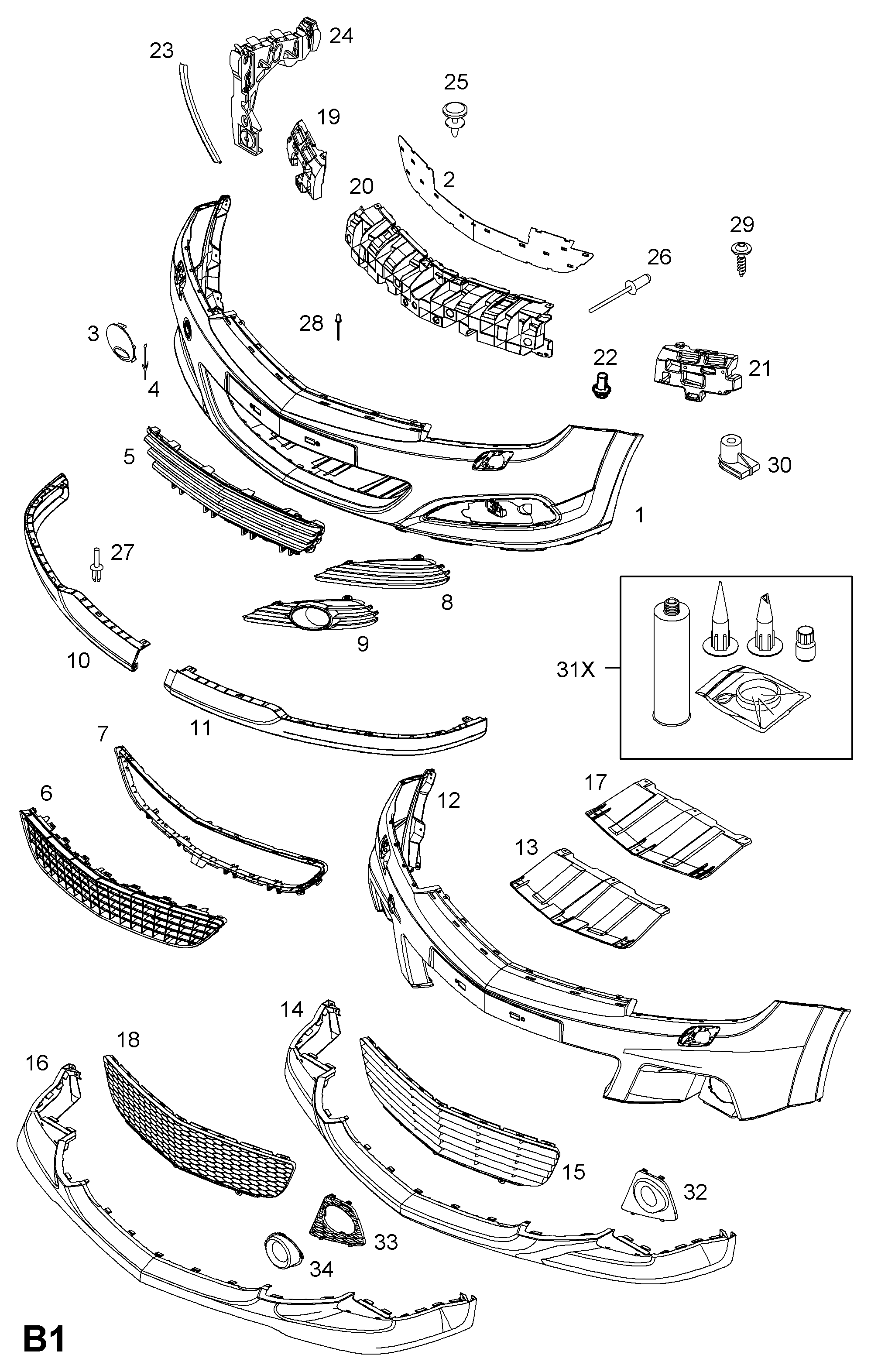 Opel 1400334 - Puskuri inparts.fi