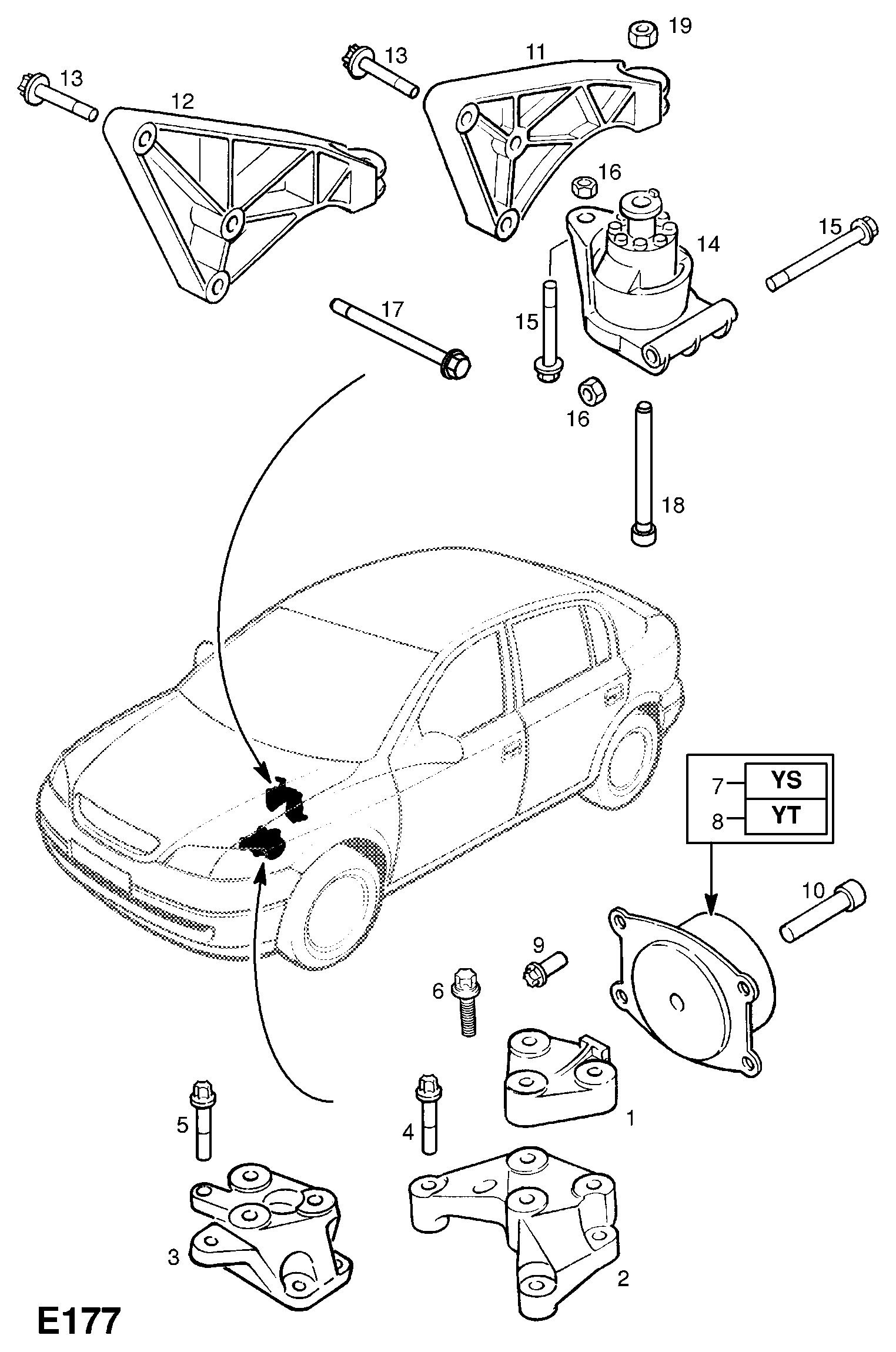 Vauxhall 56 84 048 - Vaihteiston ripustus inparts.fi