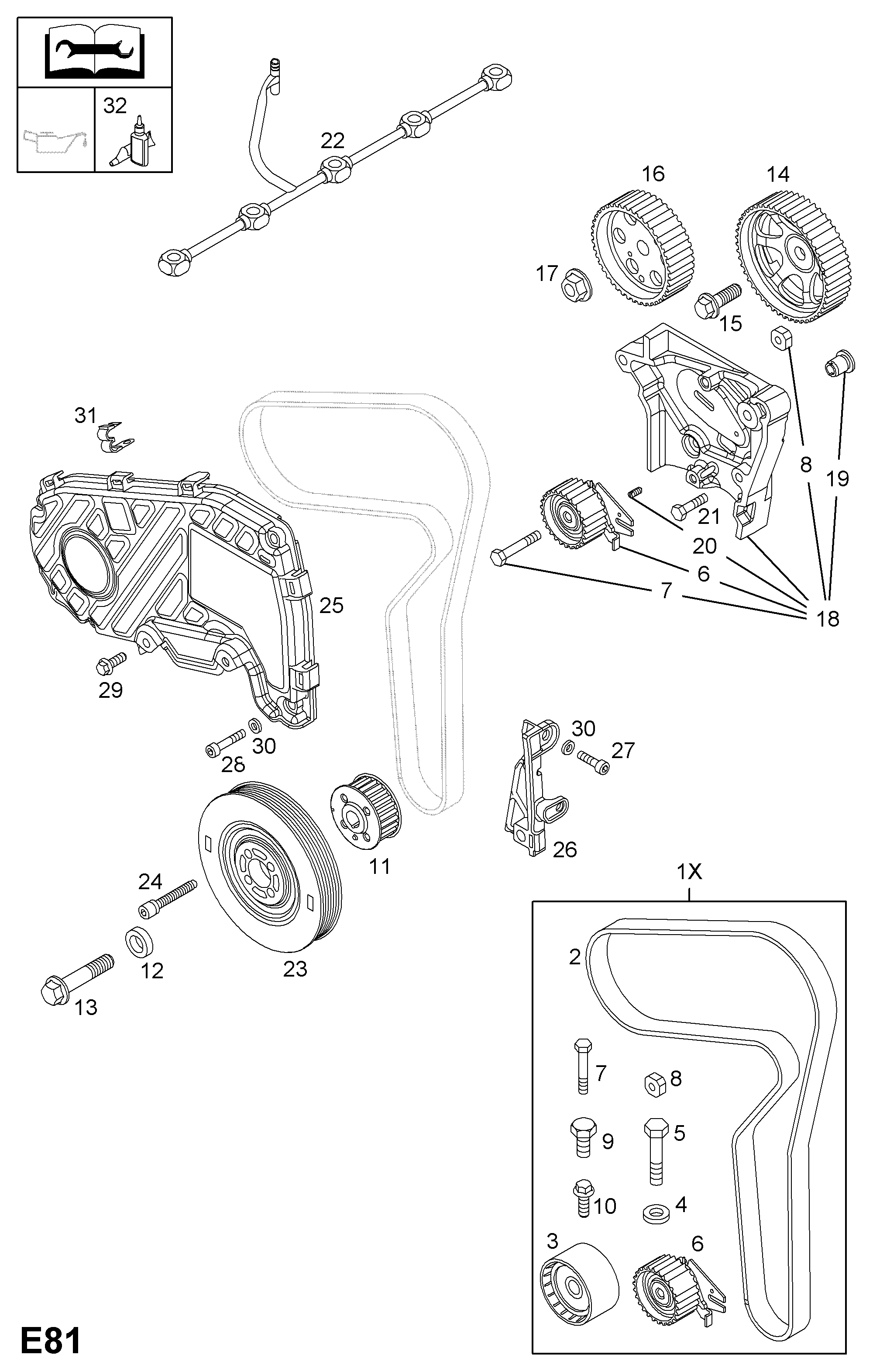 SAAB 56 36 343 - Vesipumppu + jakohihnasarja inparts.fi