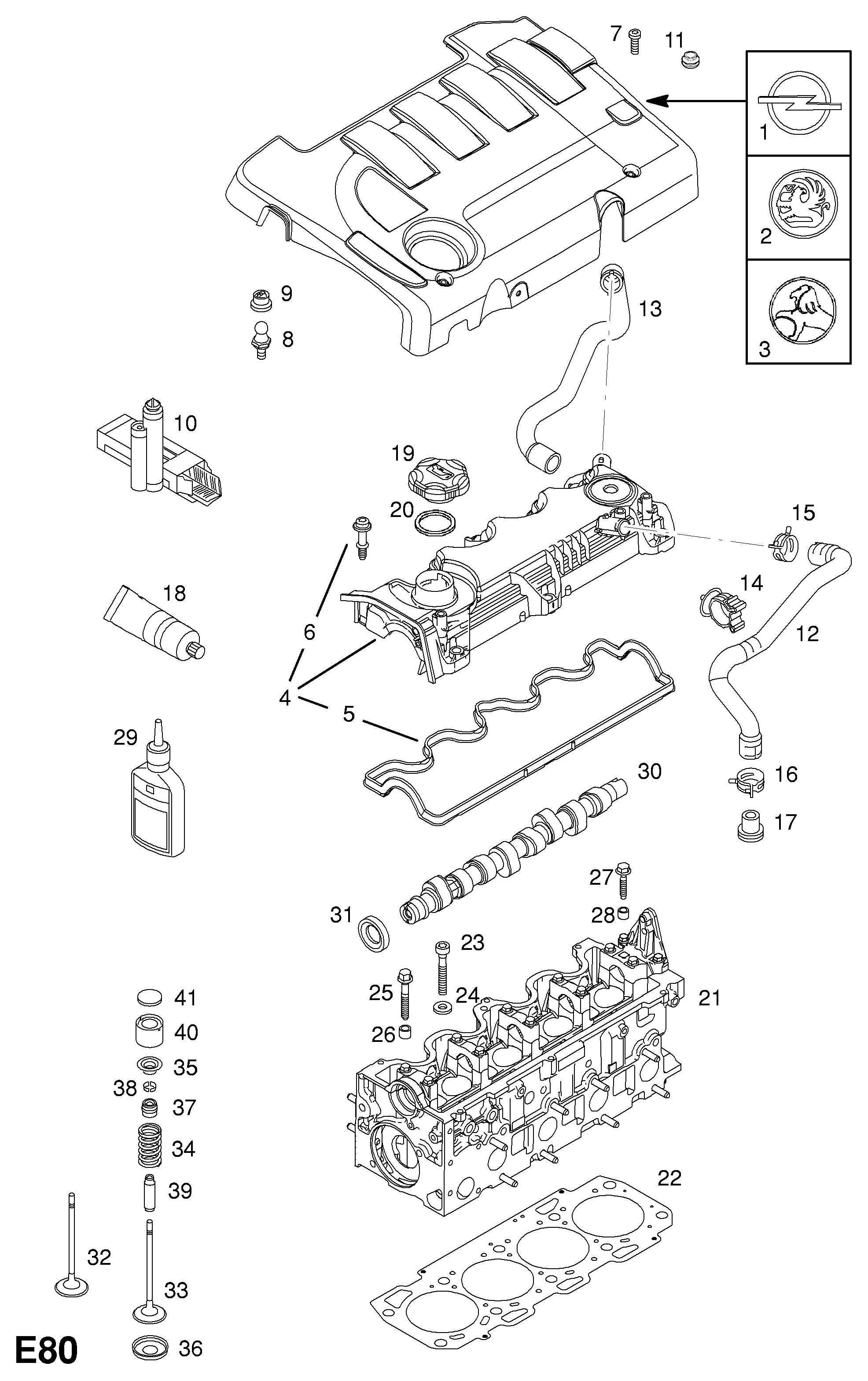 Opel 6 41 073 - Imuventtiili inparts.fi