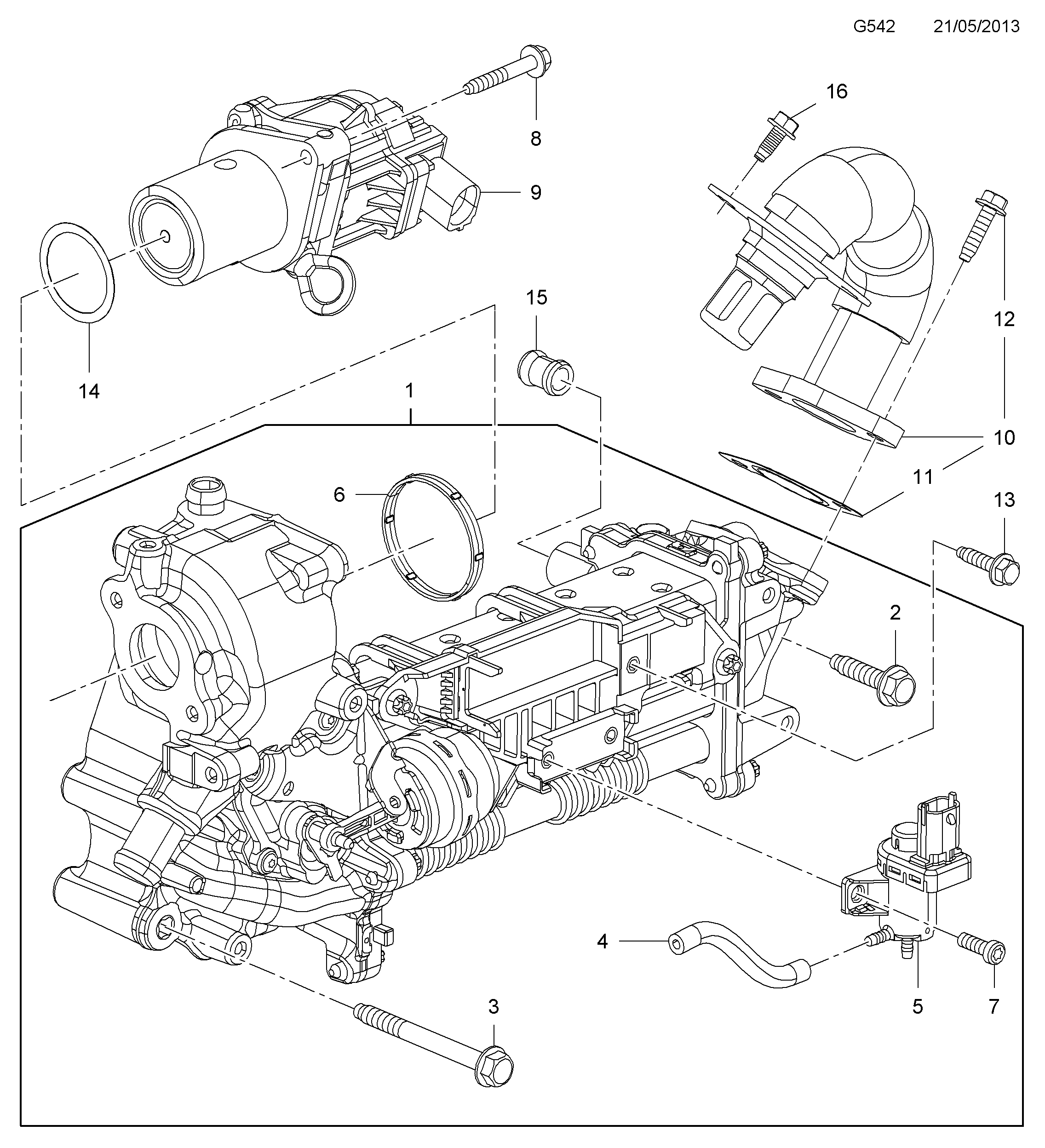 Opel 850772 - Venttiili, pakokaasun kierrätys inparts.fi