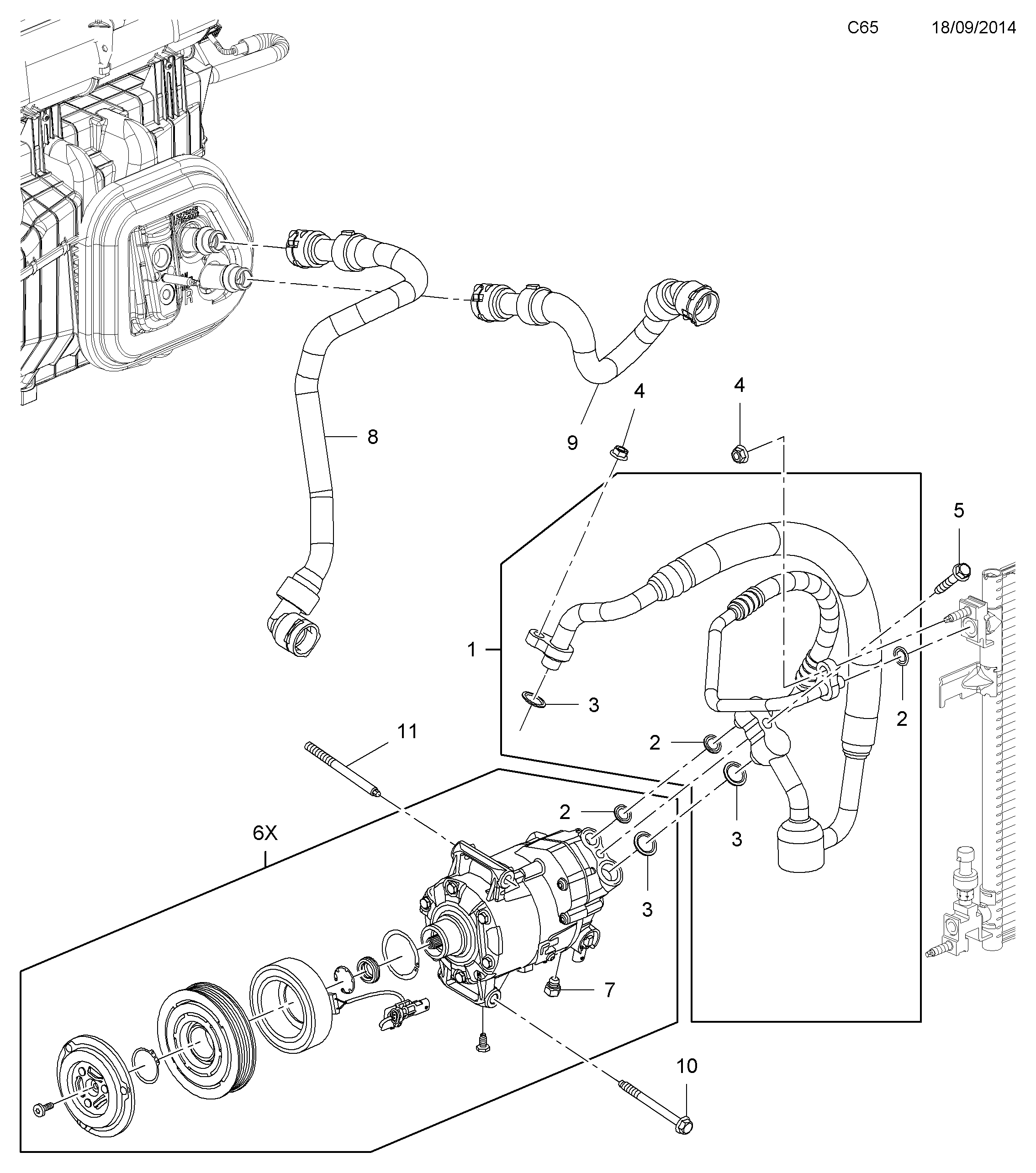 Opel 1618496 - Kompressori, ilmastointilaite inparts.fi