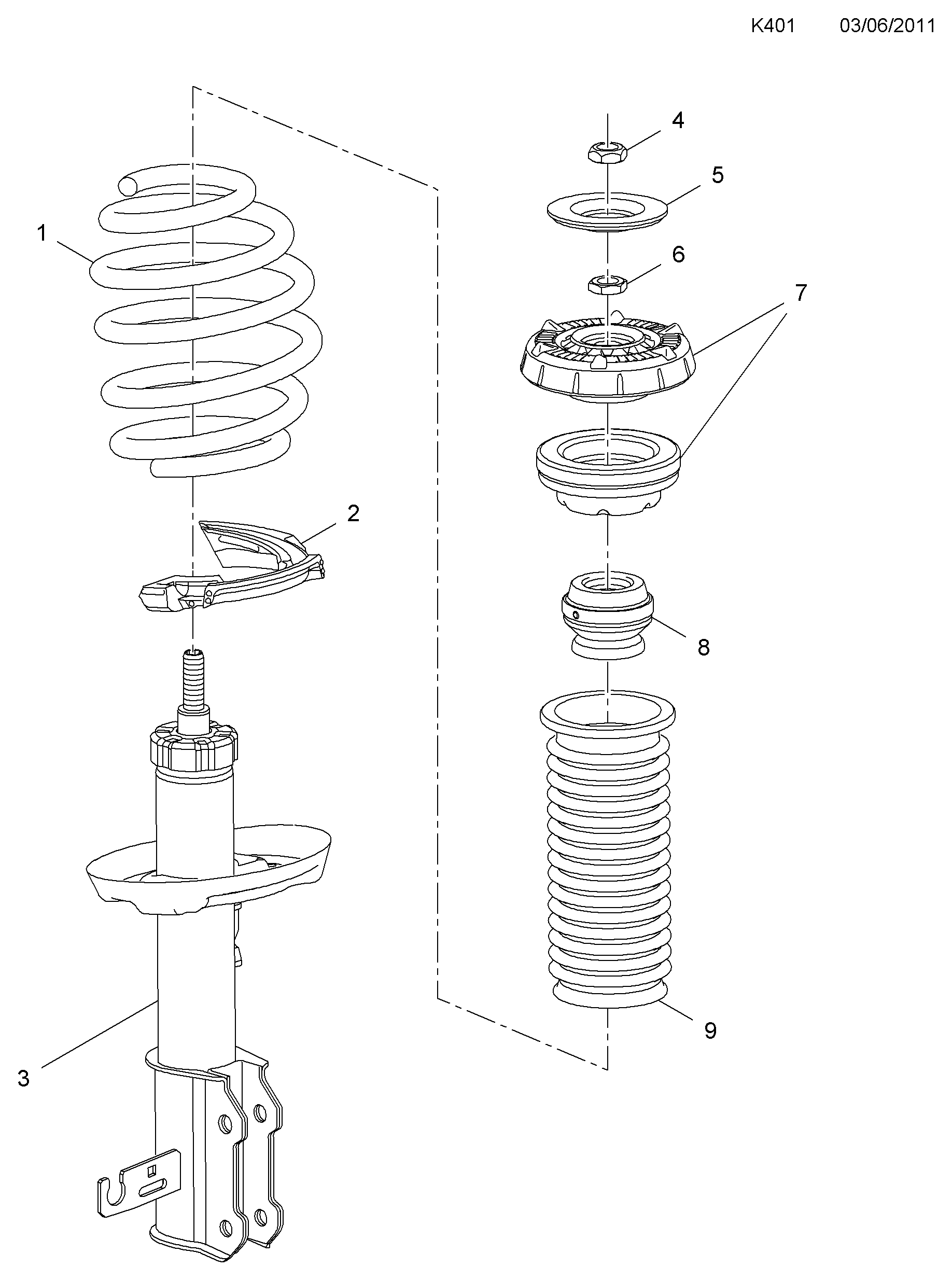 Opel 3 44 781 - Jousijalan tukilaakeri inparts.fi