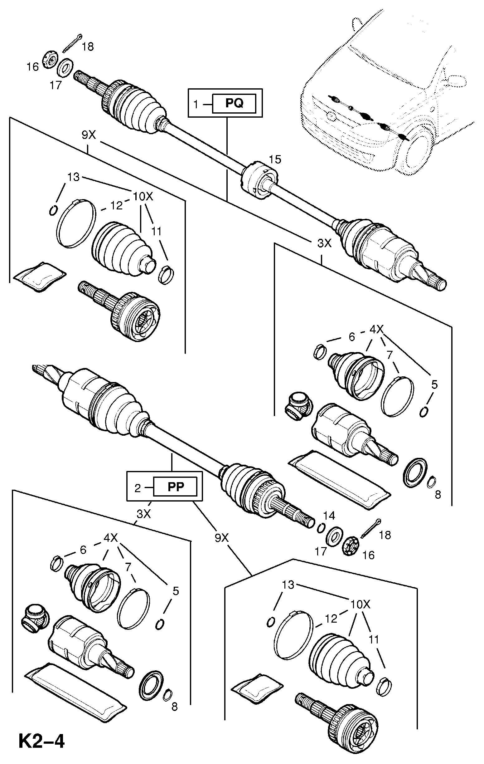 Opel 1603226 - Paljekumi, vetoakseli inparts.fi