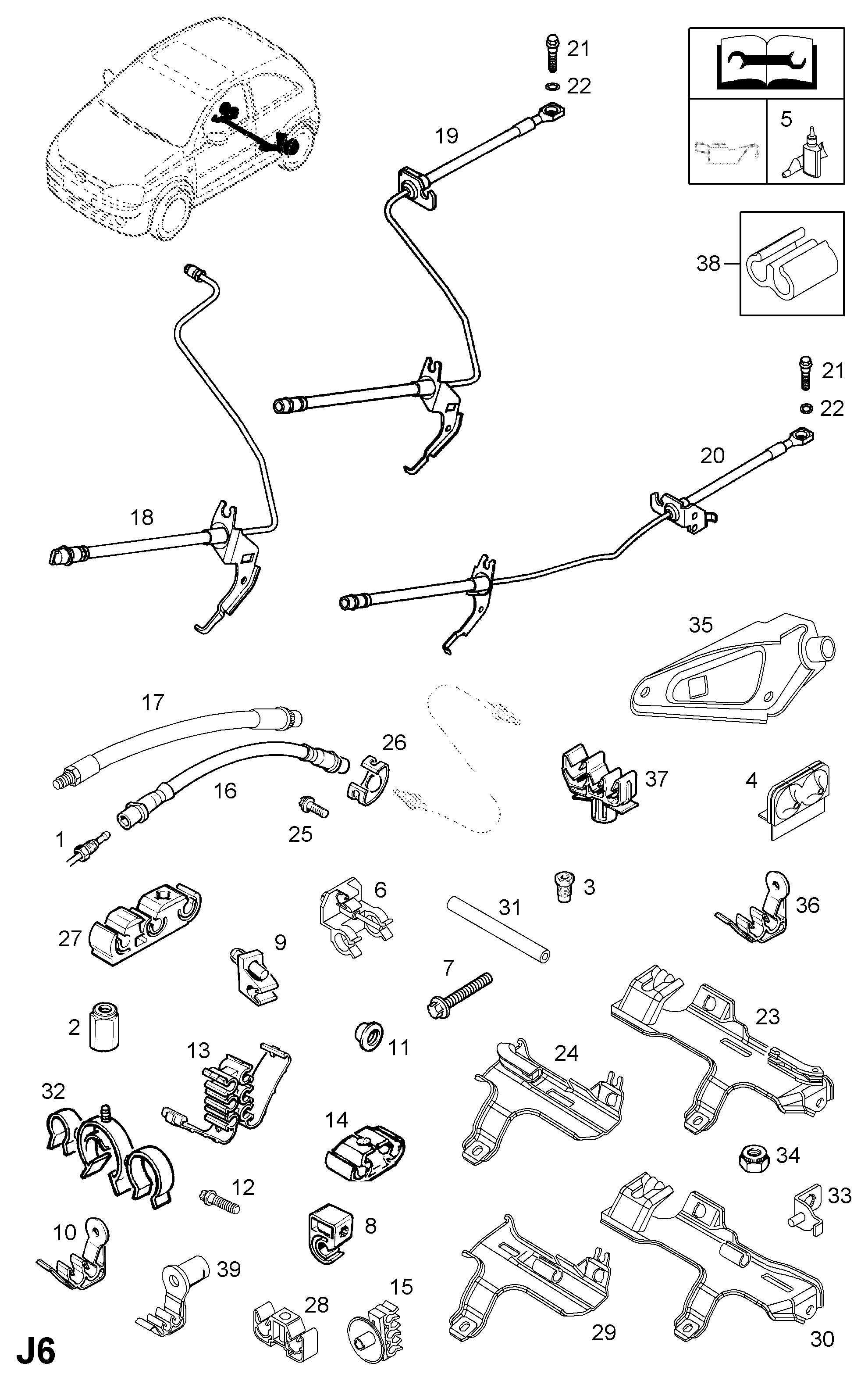 Opel 5562078 - Jarruletku inparts.fi