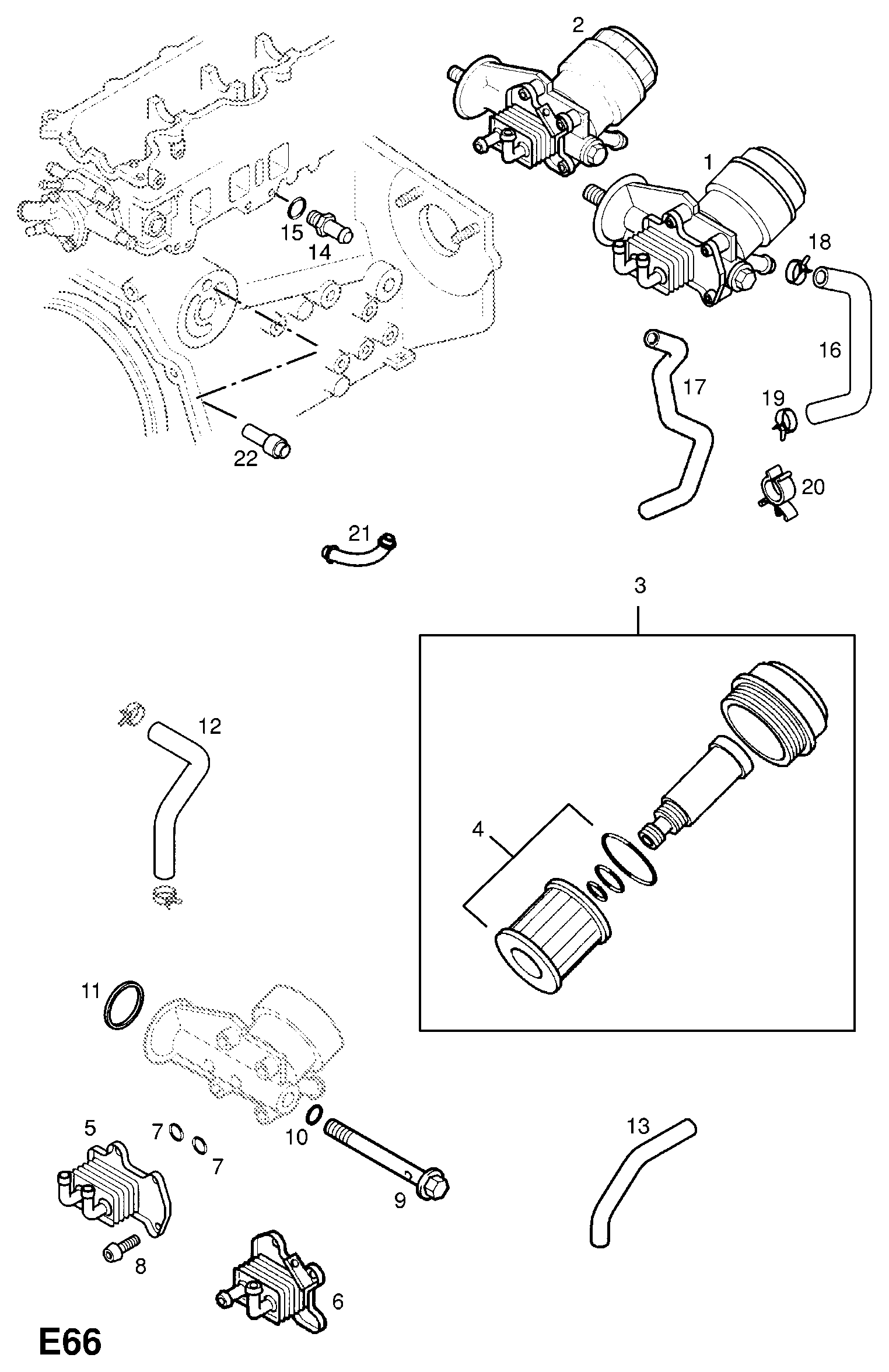 Vauxhall 5650345 - Moottoriöljyn jäähdytin inparts.fi