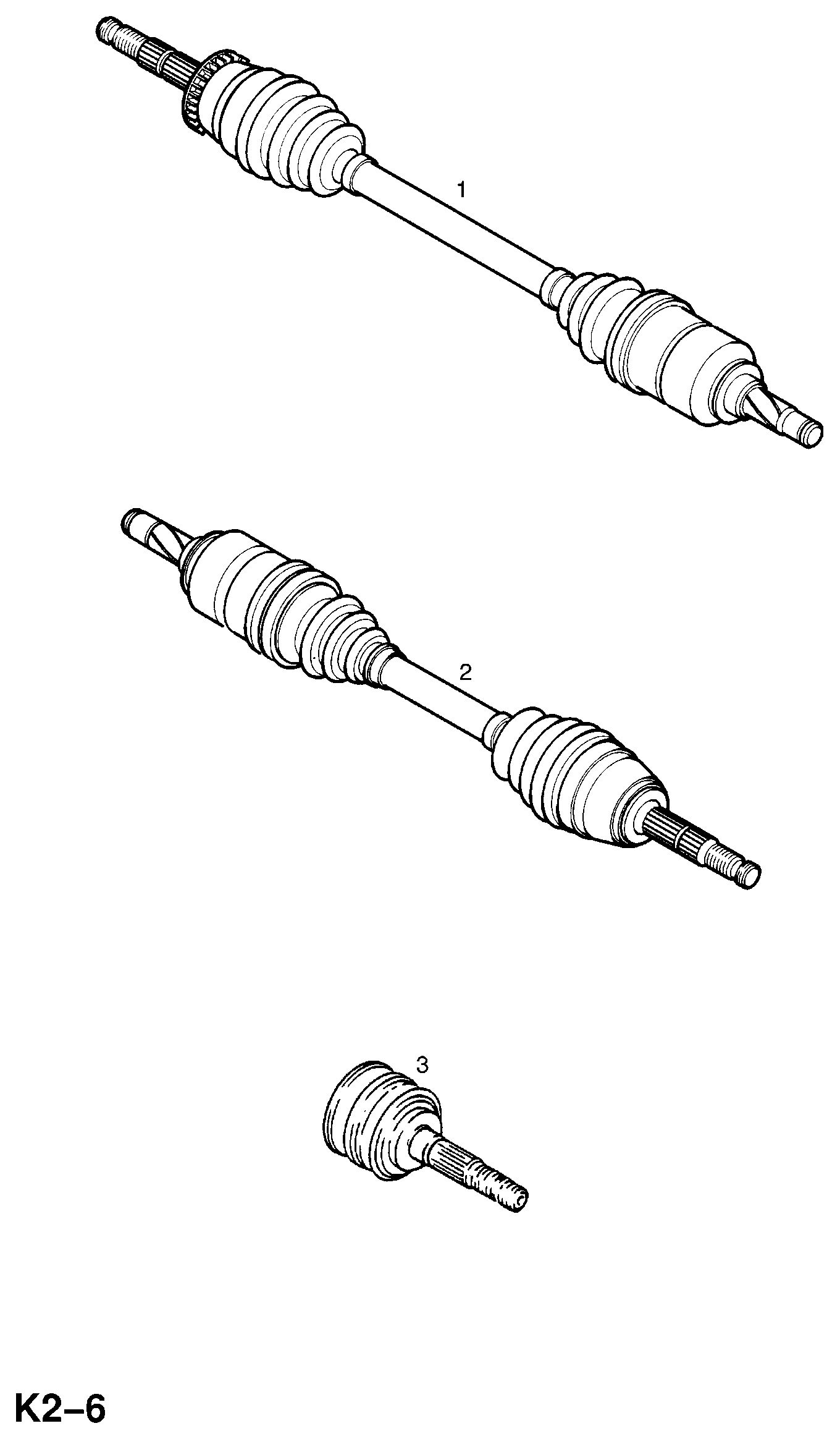 Opel 3 74 460 - Nivelsarja, vetoakseli inparts.fi