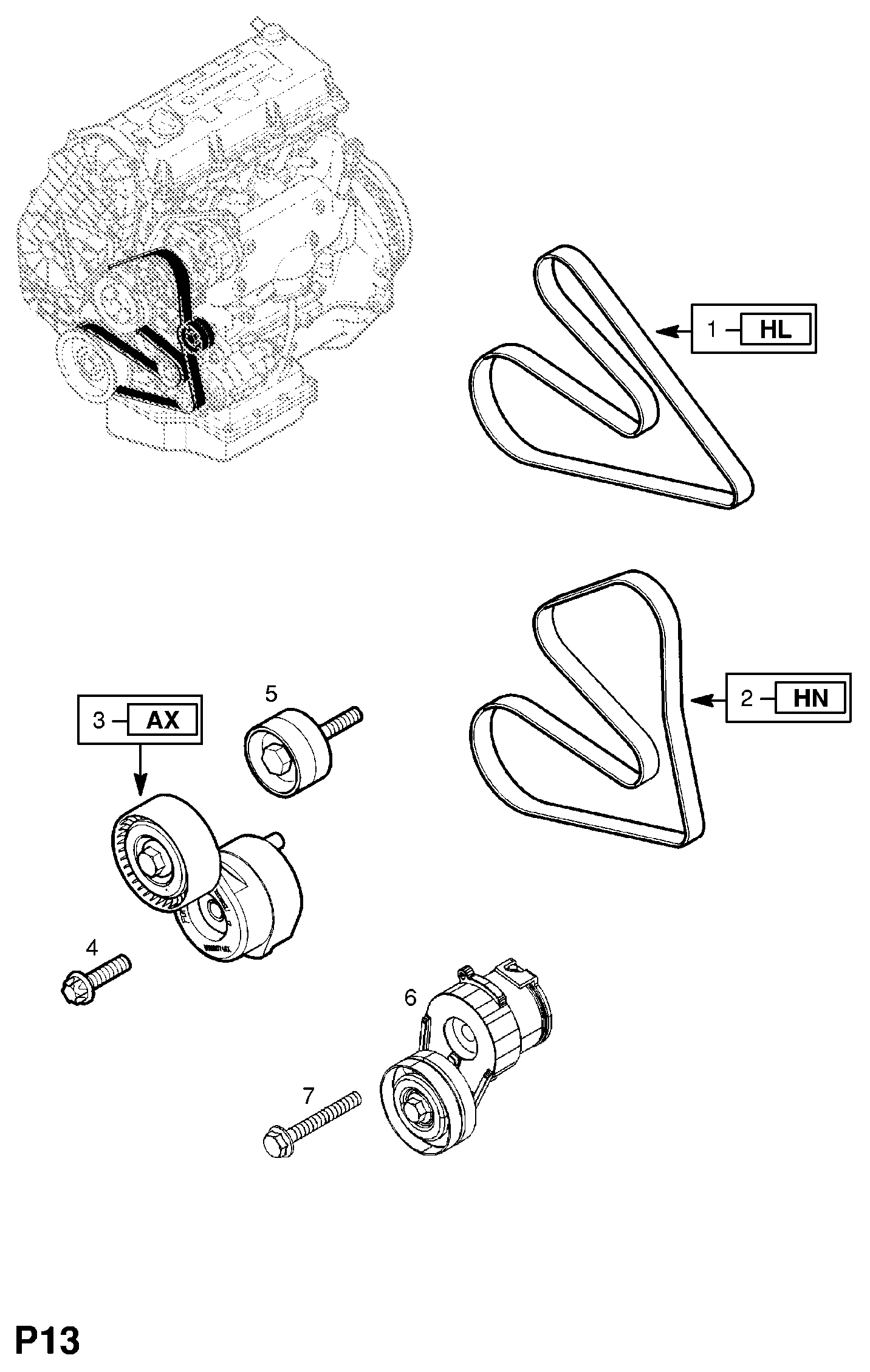 FIAT 6340554 - Hihnankiristin, moniurahihna inparts.fi