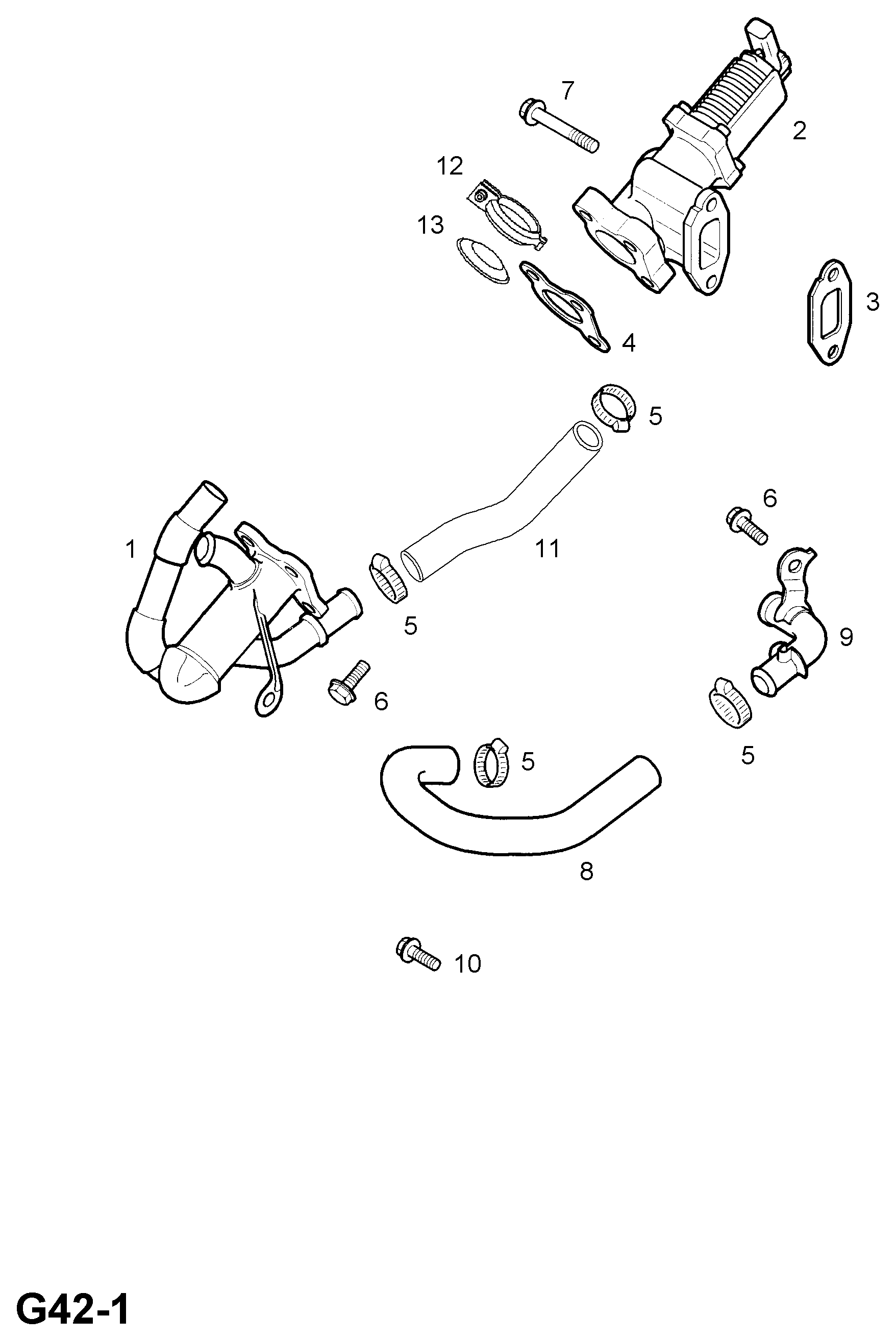 Opel 851758 - Venttiili, pakokaasun kierrätys inparts.fi