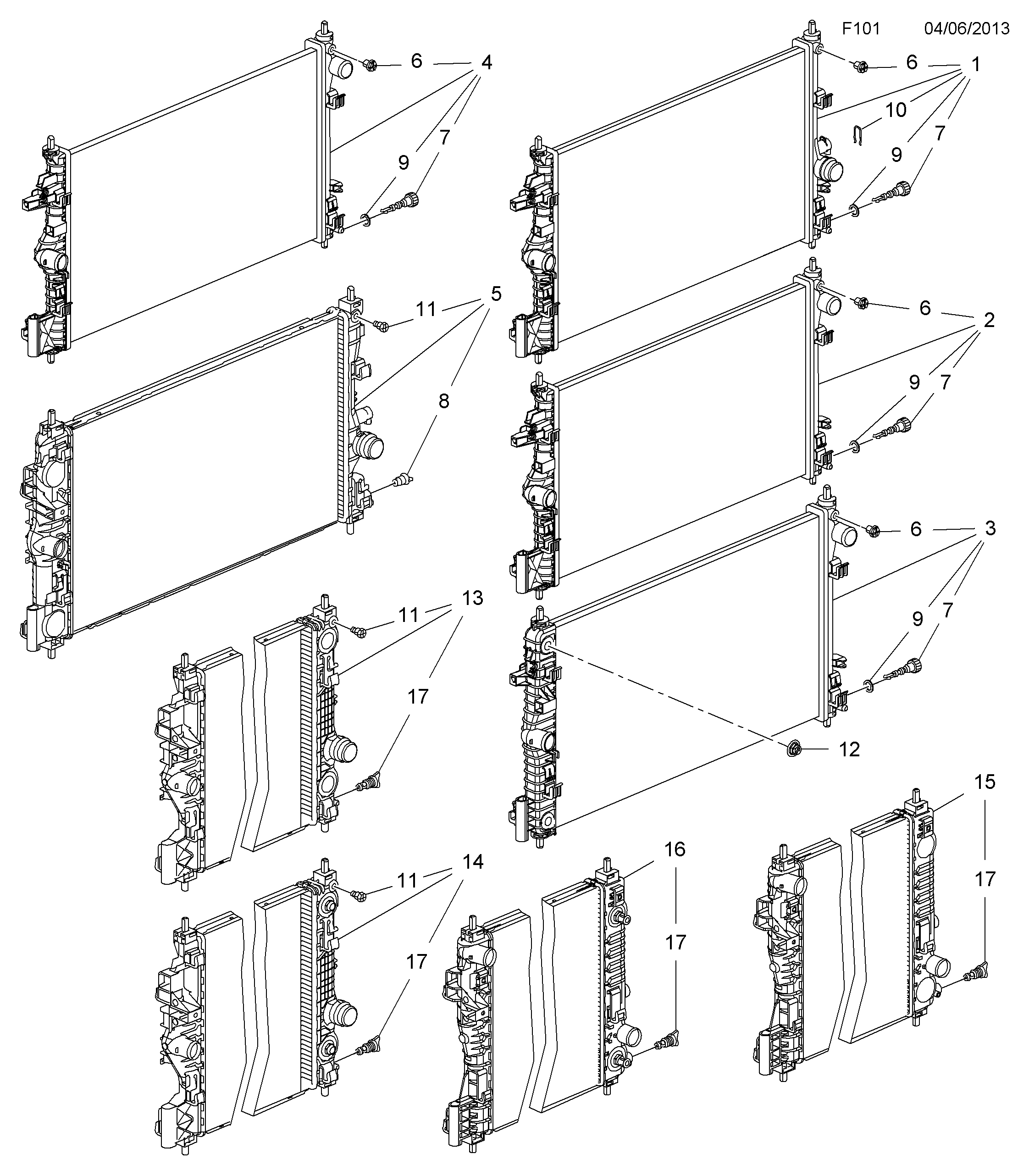 Opel 1300318 - Jäähdytin,moottorin jäähdytys inparts.fi