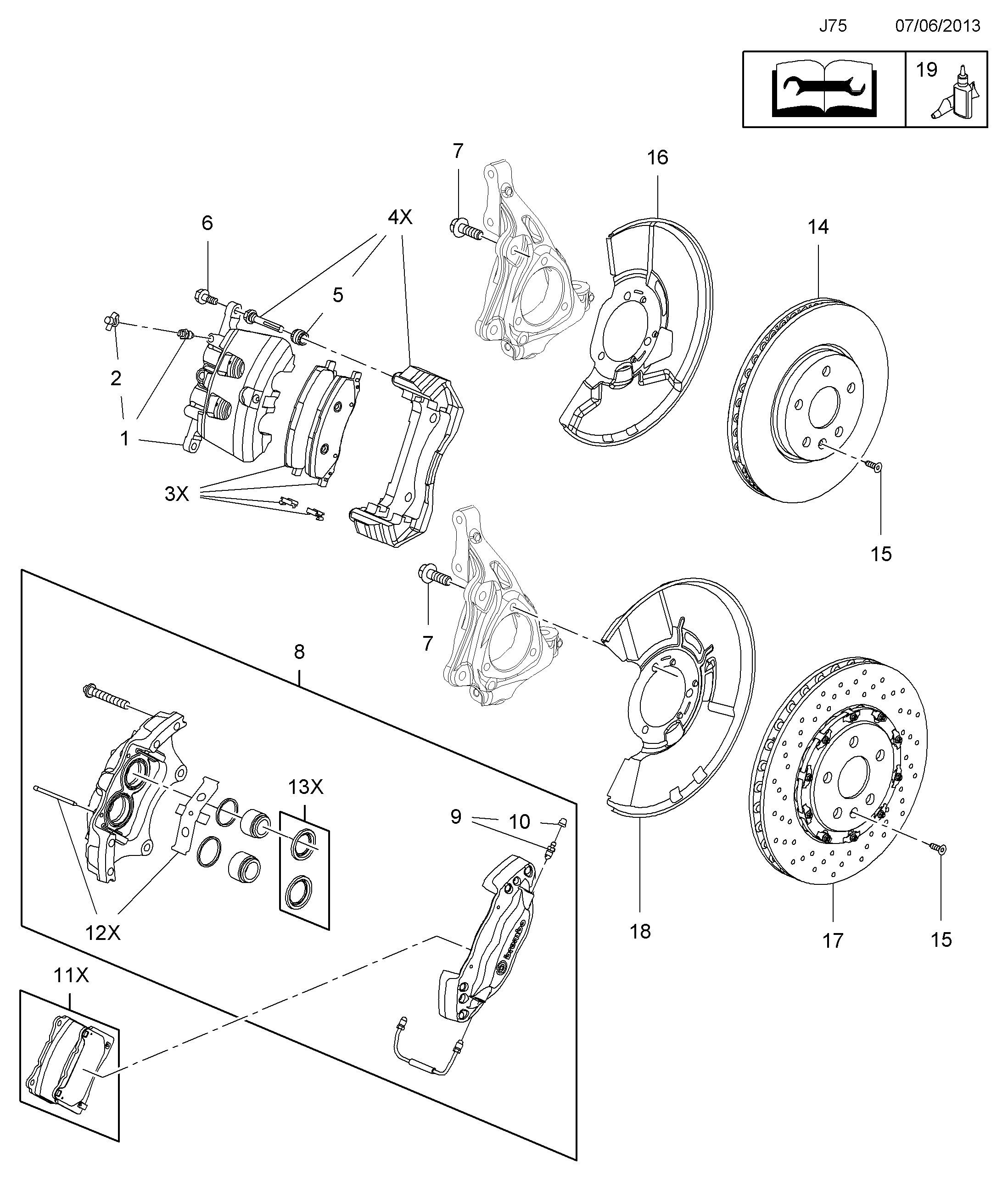 Opel 1605202 - Jarrupala, levyjarru inparts.fi