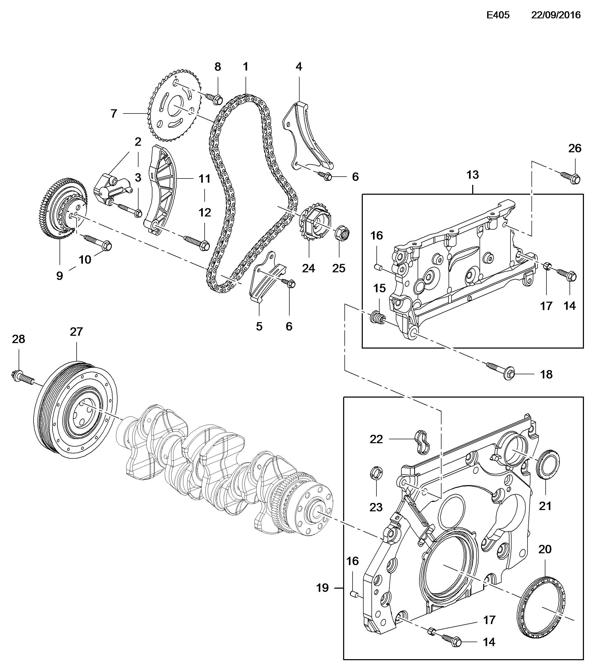 Opel 636608 - Jakoketjusarja inparts.fi