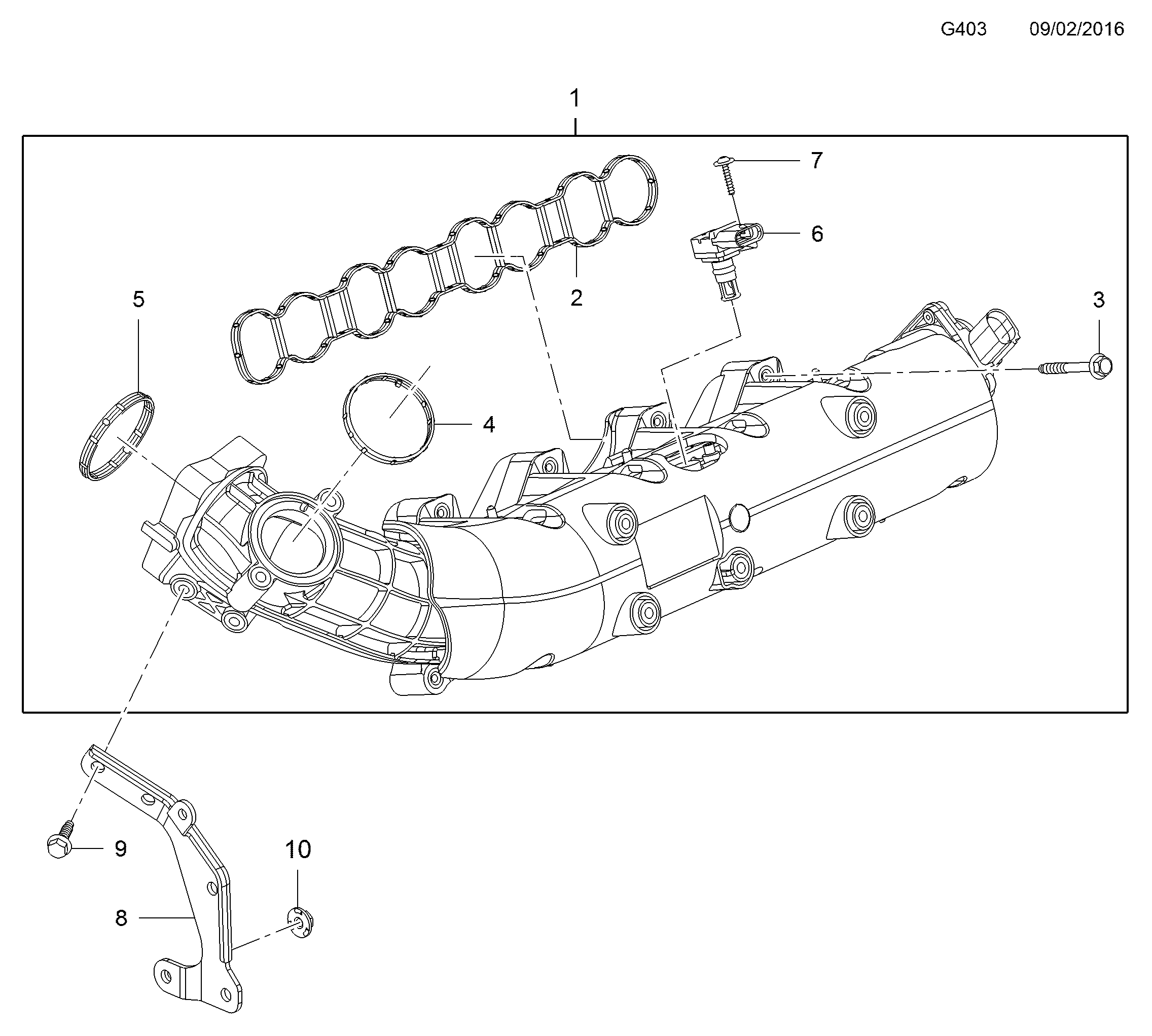 Opel 850 767 - Tiiviste, imusarja inparts.fi