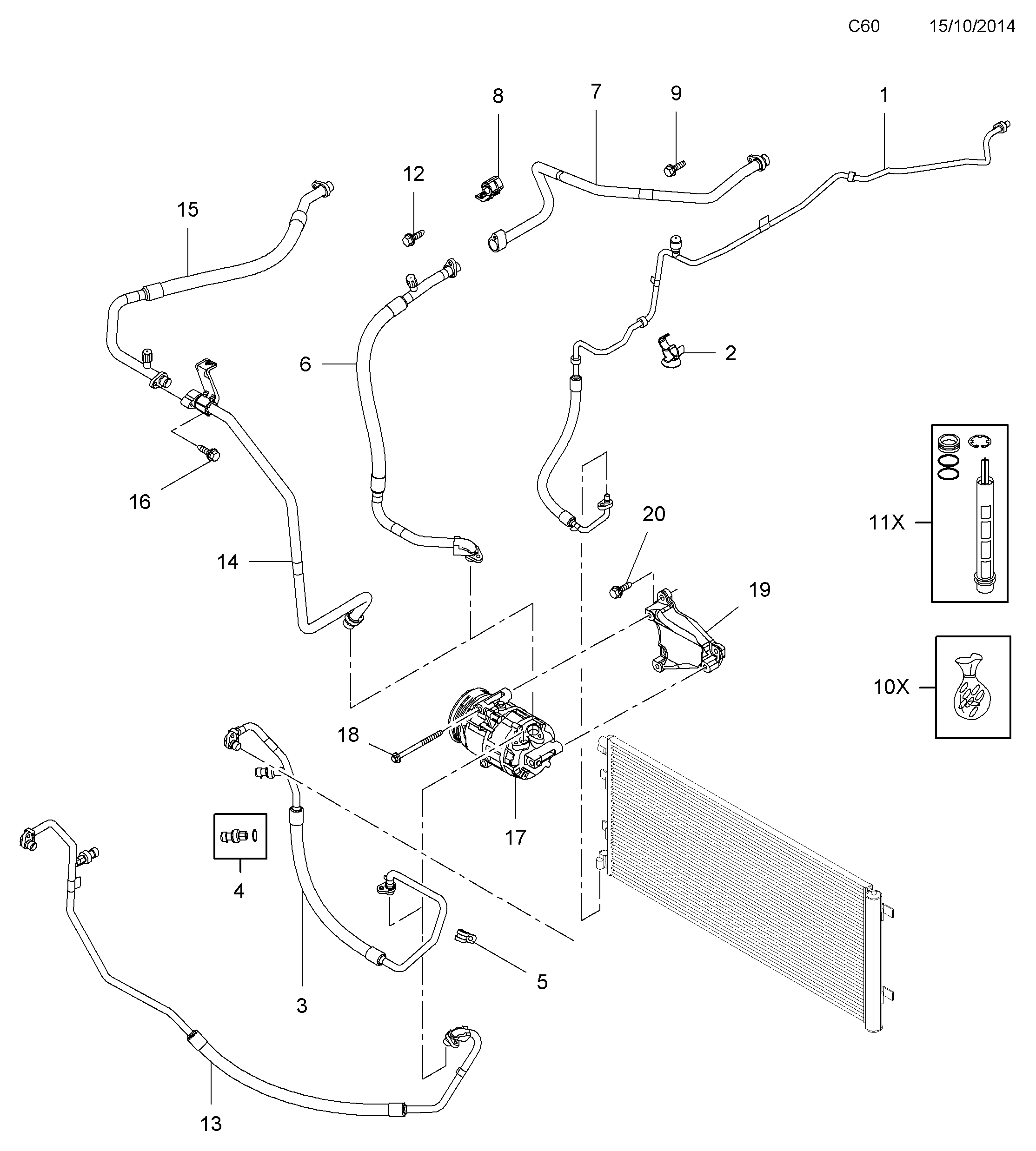 RENAULT 4419574 - Kuivain, ilmastointilaite inparts.fi