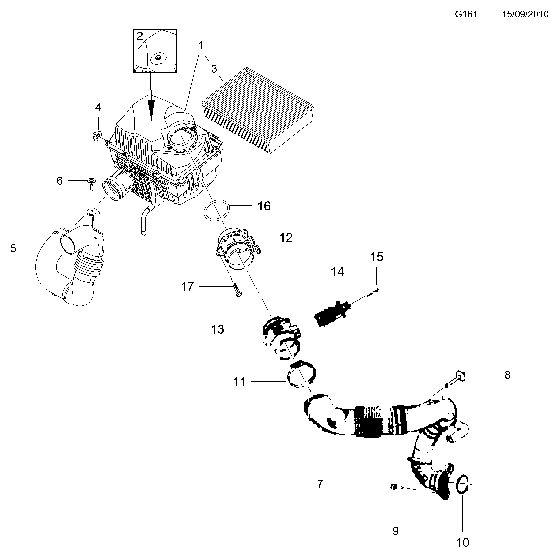 Opel 4423824 - Ilmansuodatin inparts.fi