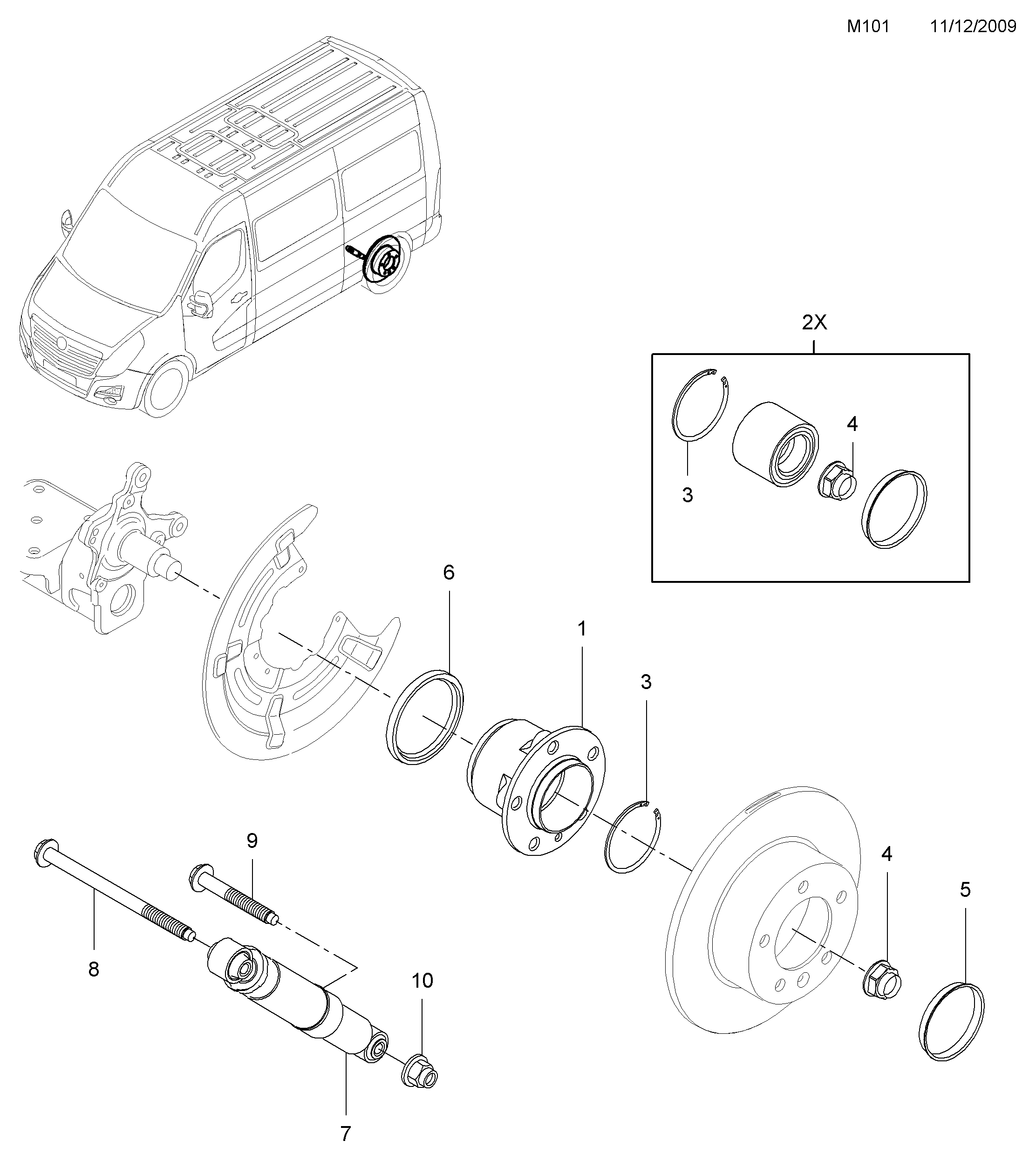 Opel 4403896 - Pyöränlaakerisarja inparts.fi