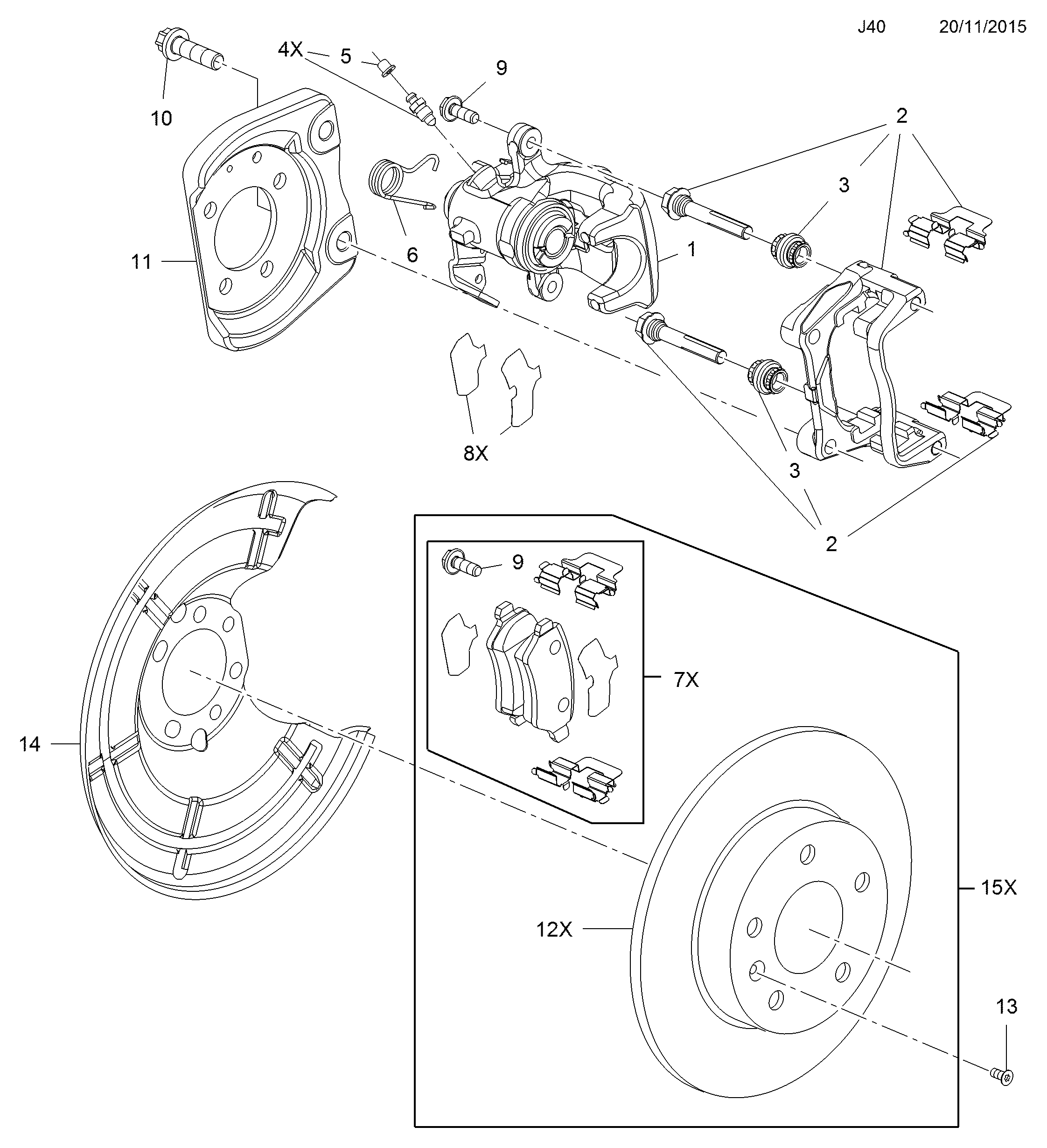 Opel 546 435 - Jarrukilpi inparts.fi