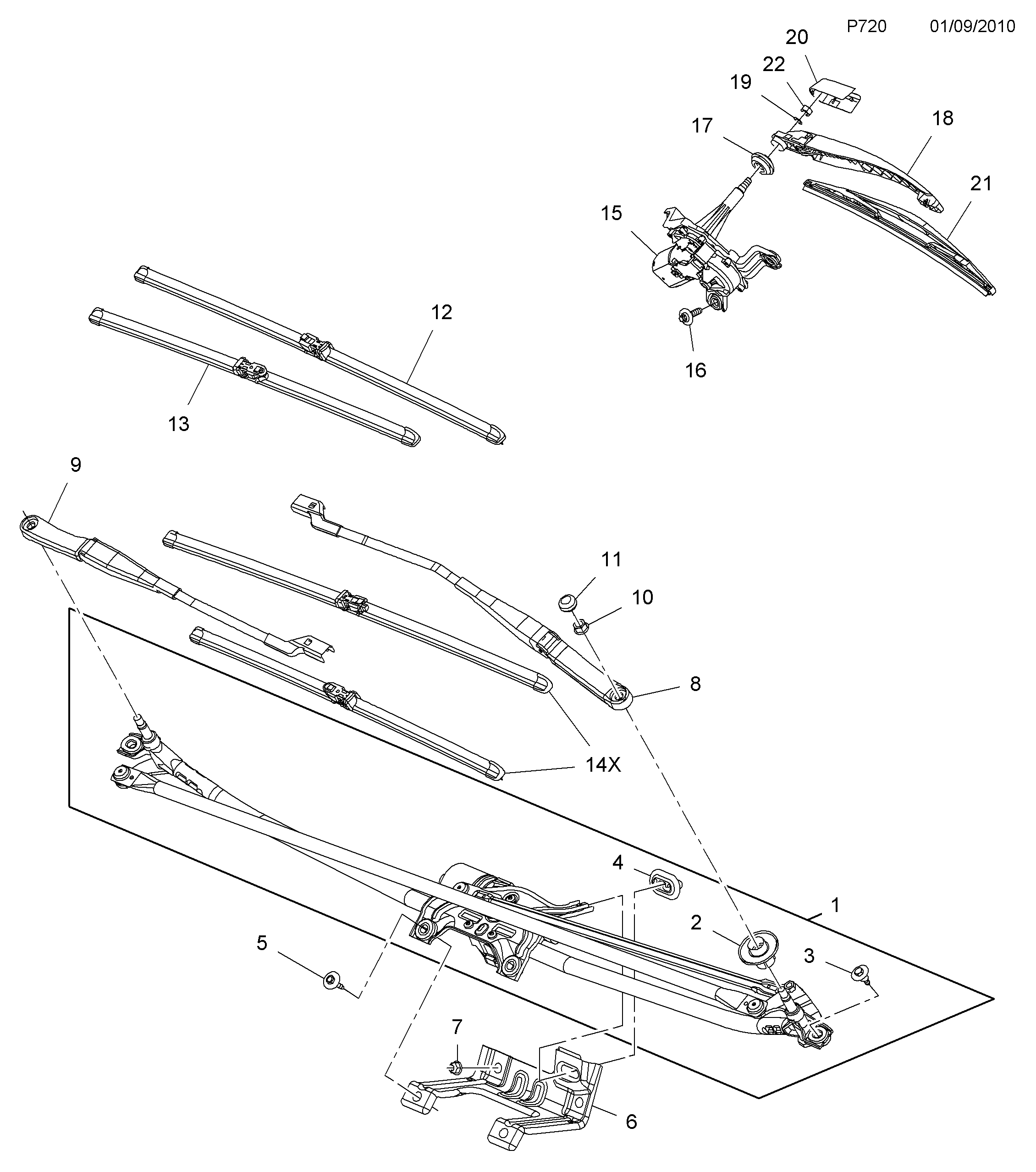 Opel 1272023 - Pyyhkijänsulka inparts.fi