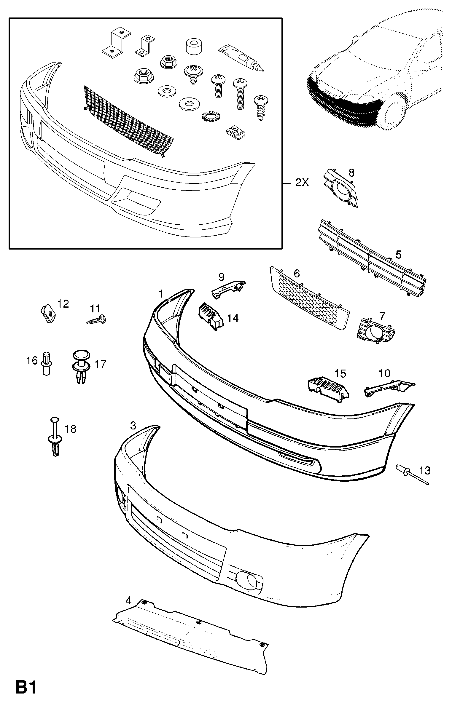 Opel 1400197 - Puskuri inparts.fi