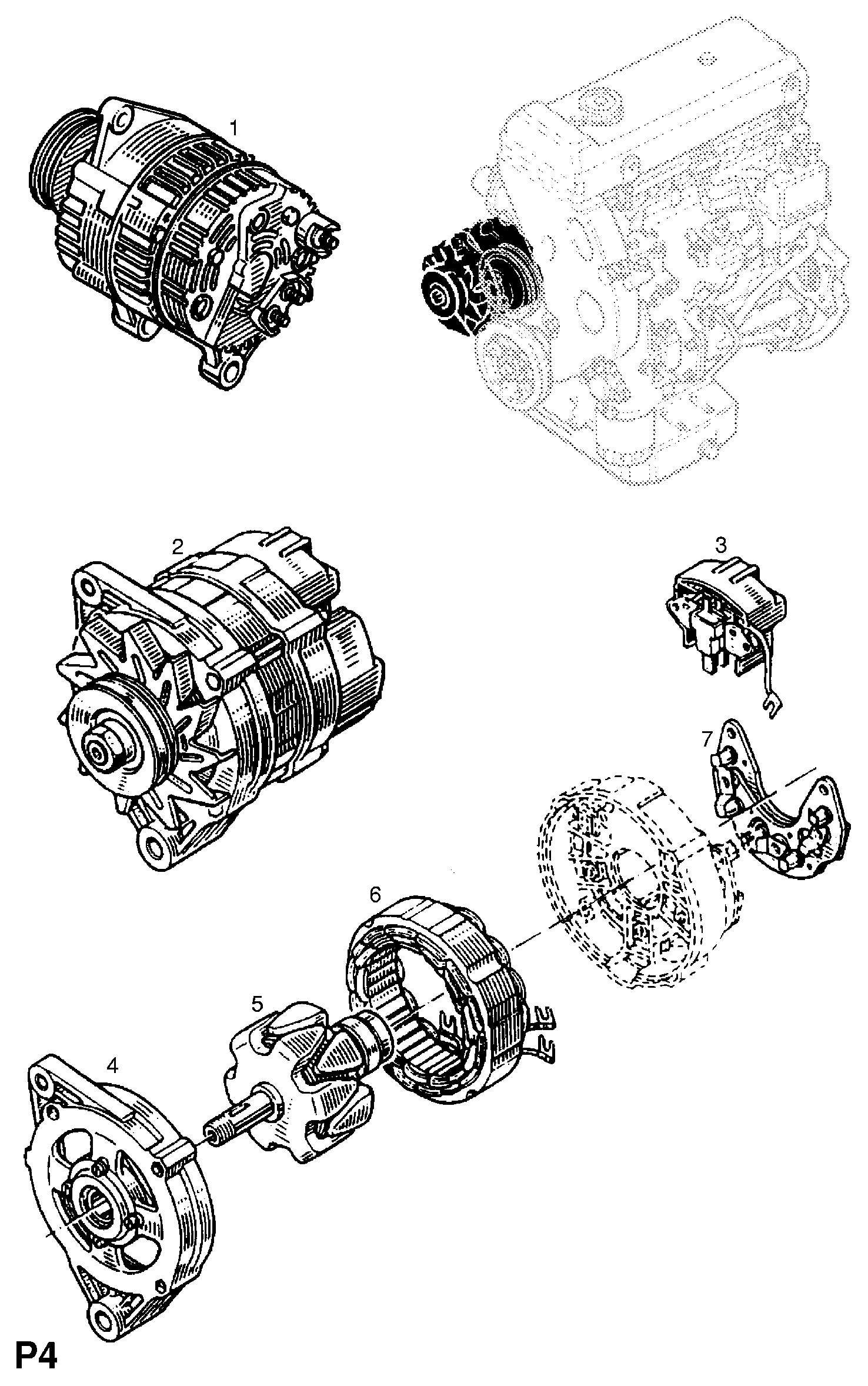 Opel 4403369 - Laturi inparts.fi