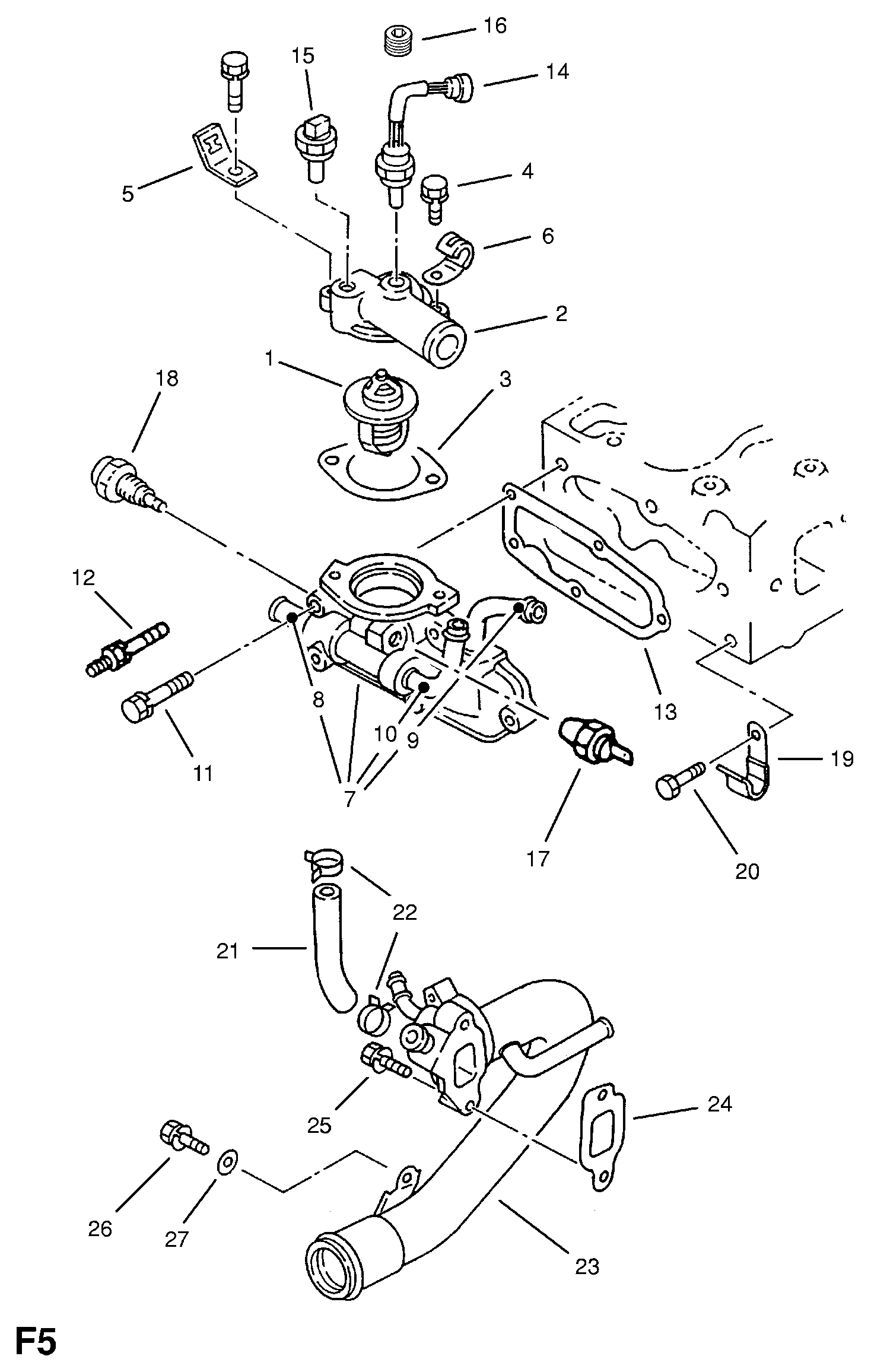 Opel 1338066 - Termostaatti, jäähdytysneste inparts.fi