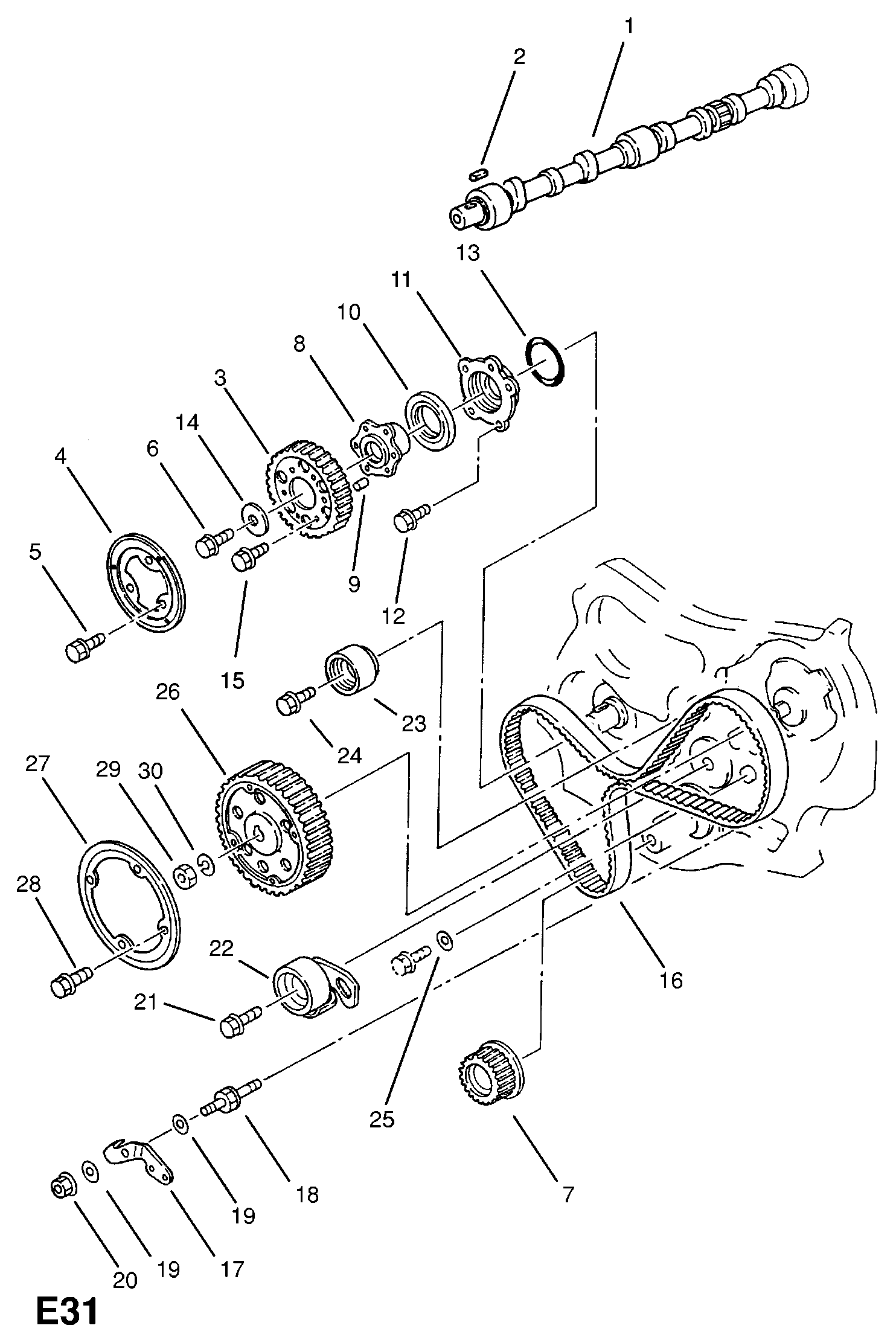 Vauxhall 815971 - Ohjainrulla, hammashihna inparts.fi