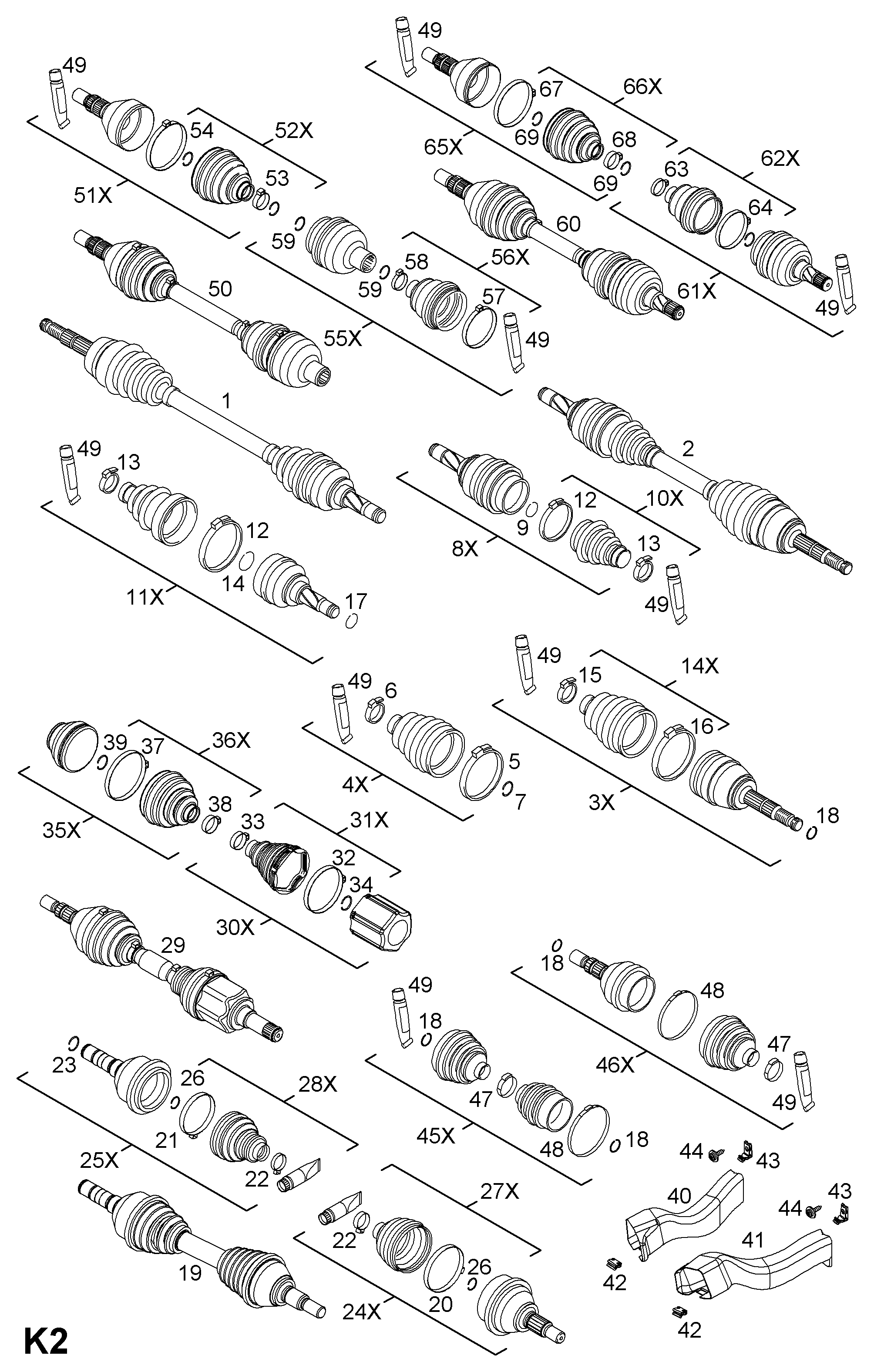 Opel 1603197 - Paljekumi, vetoakseli inparts.fi