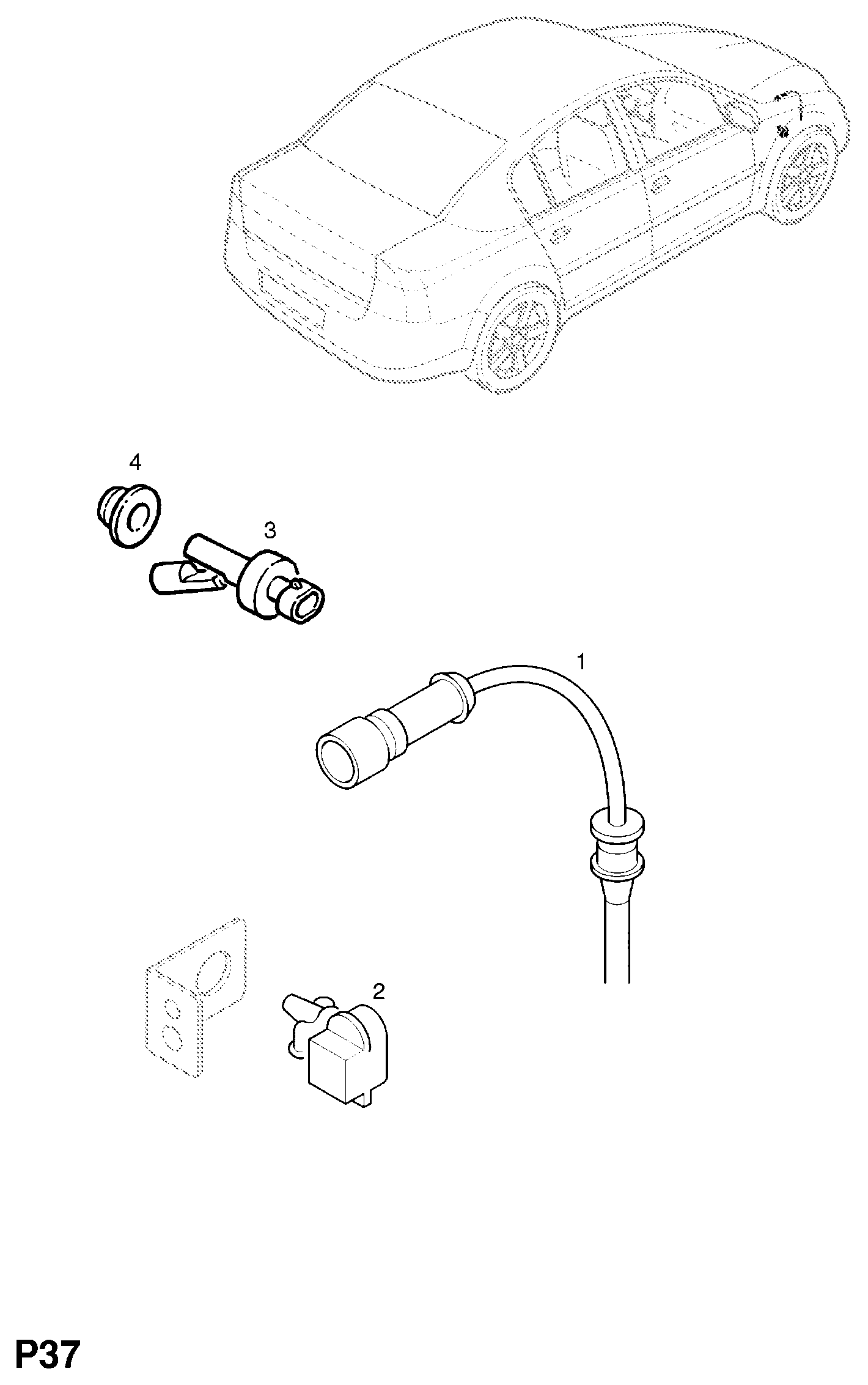 Opel 6238230 - Kulumisenilmaisin, jarrupala inparts.fi