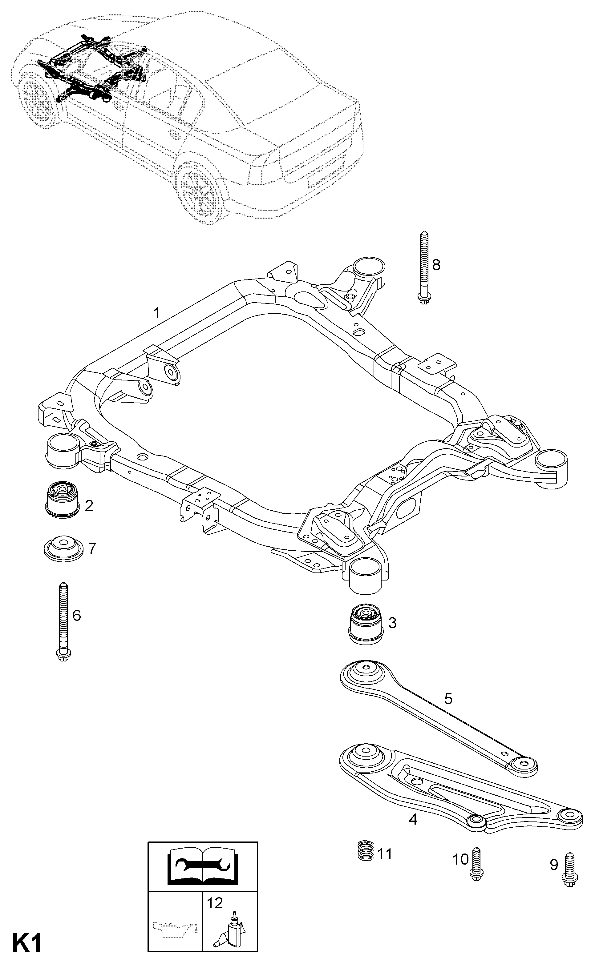 Opel 3 02 570 - Tukivarren hela inparts.fi