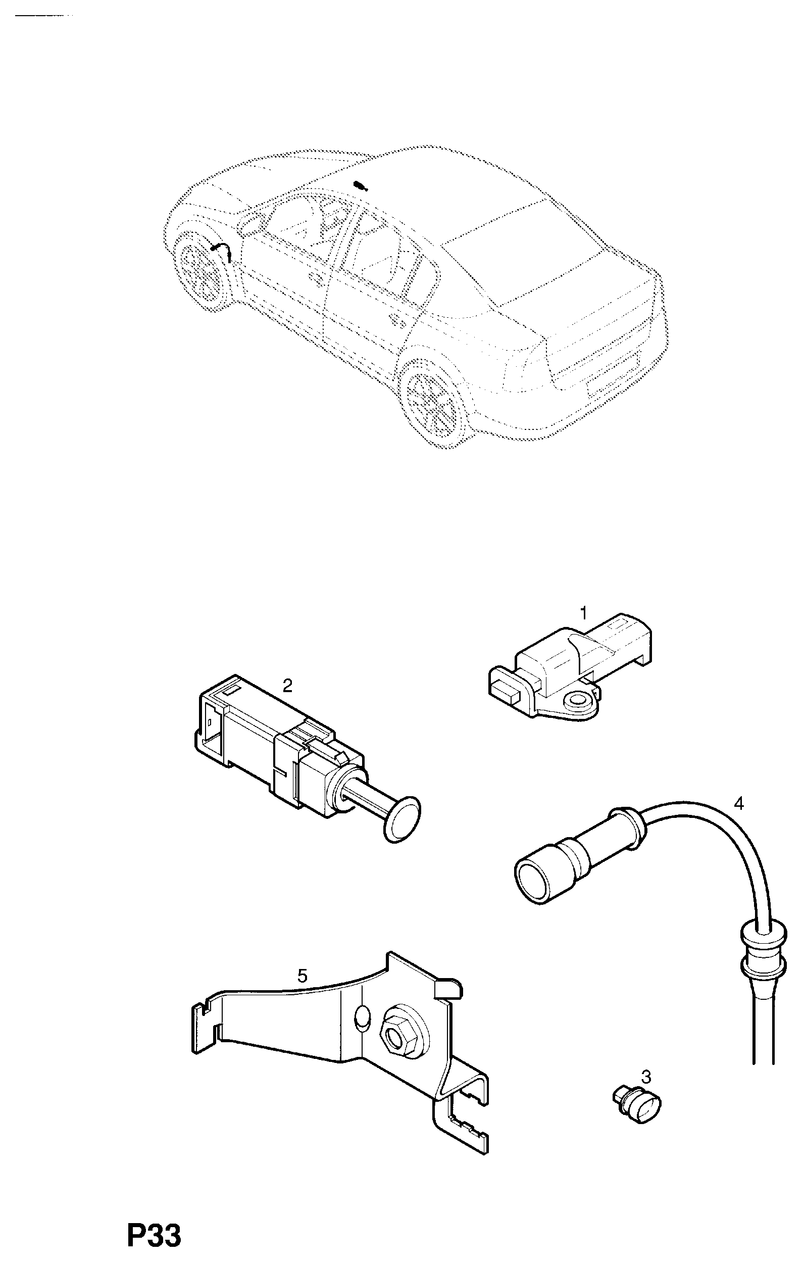 Opel 6240180 - Jarruvalokatkaisin inparts.fi