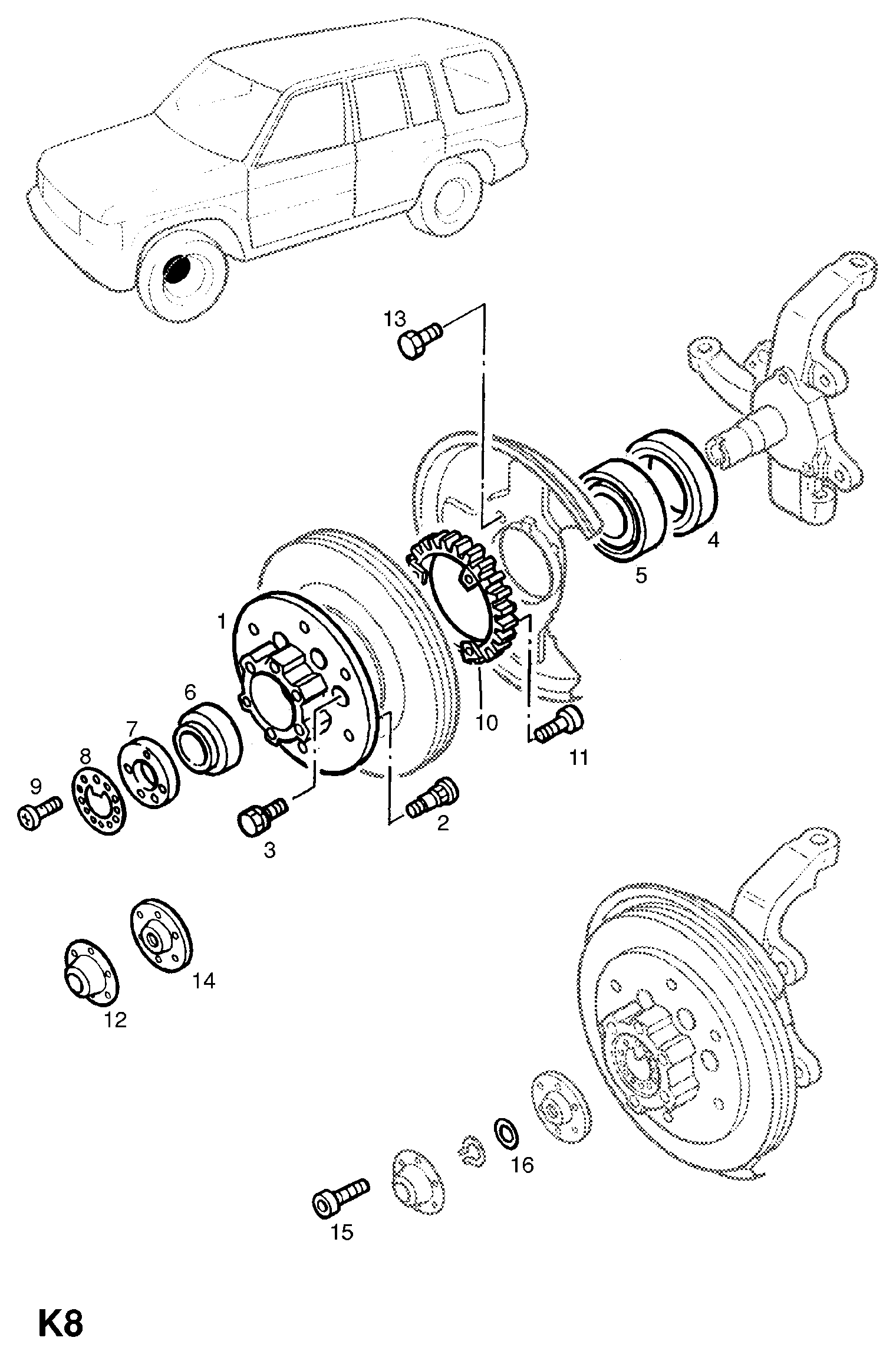 Opel 328109 - Pyöränlaakerisarja inparts.fi