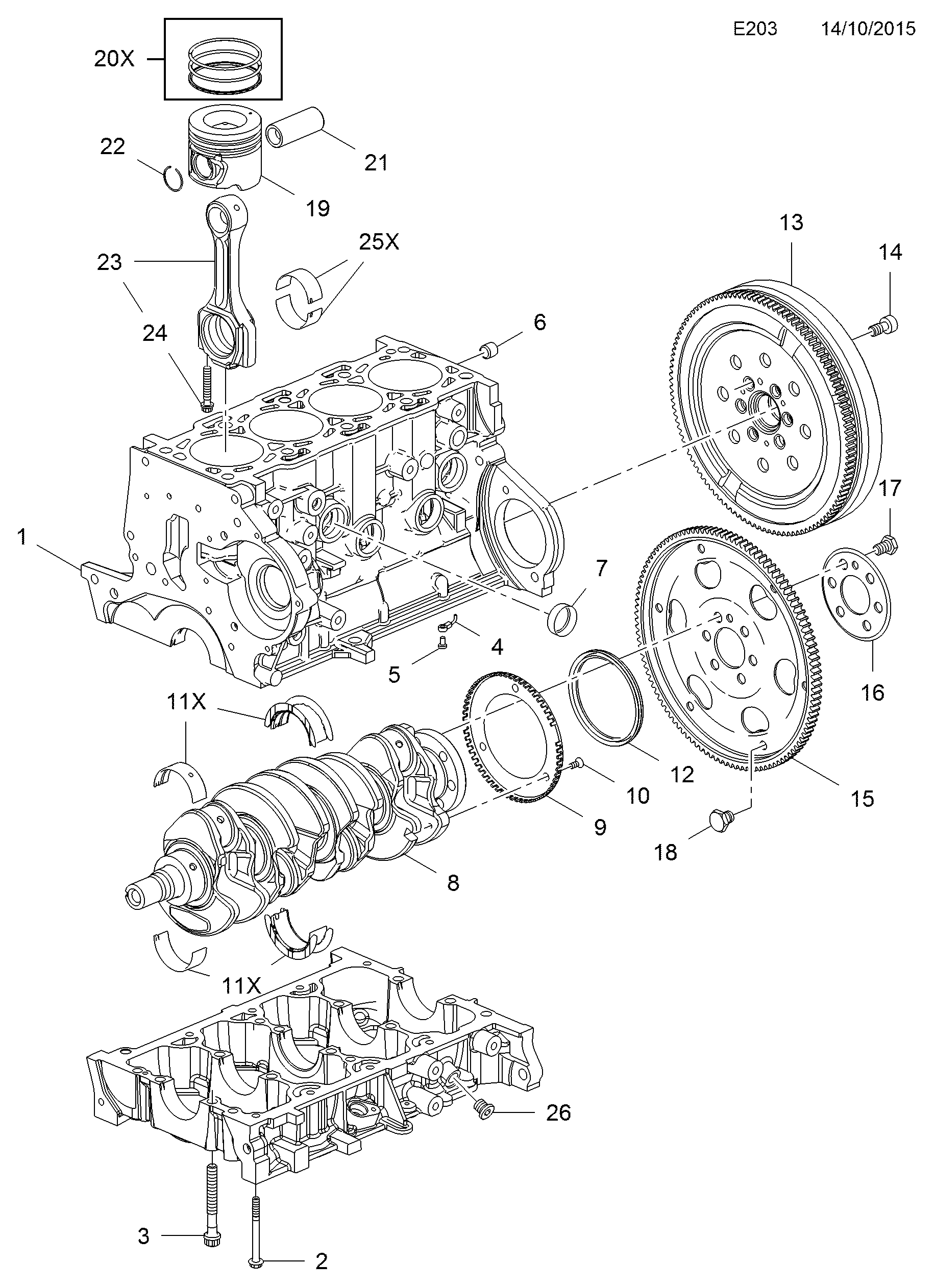 Opel 48 07 977 - Akselitiiviste, kampiakseli inparts.fi