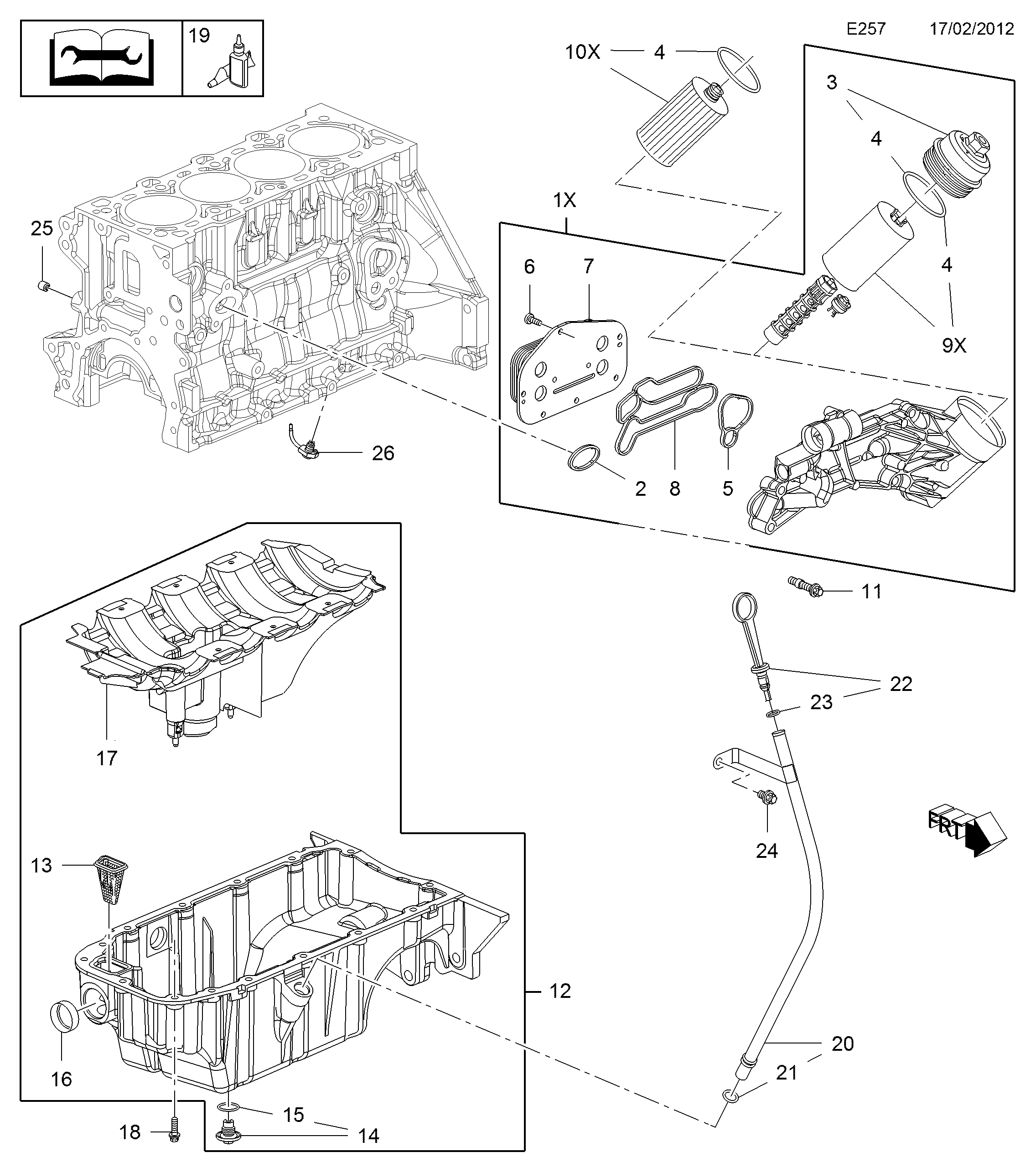 Opel 25195785 - Öljynsuodatin inparts.fi