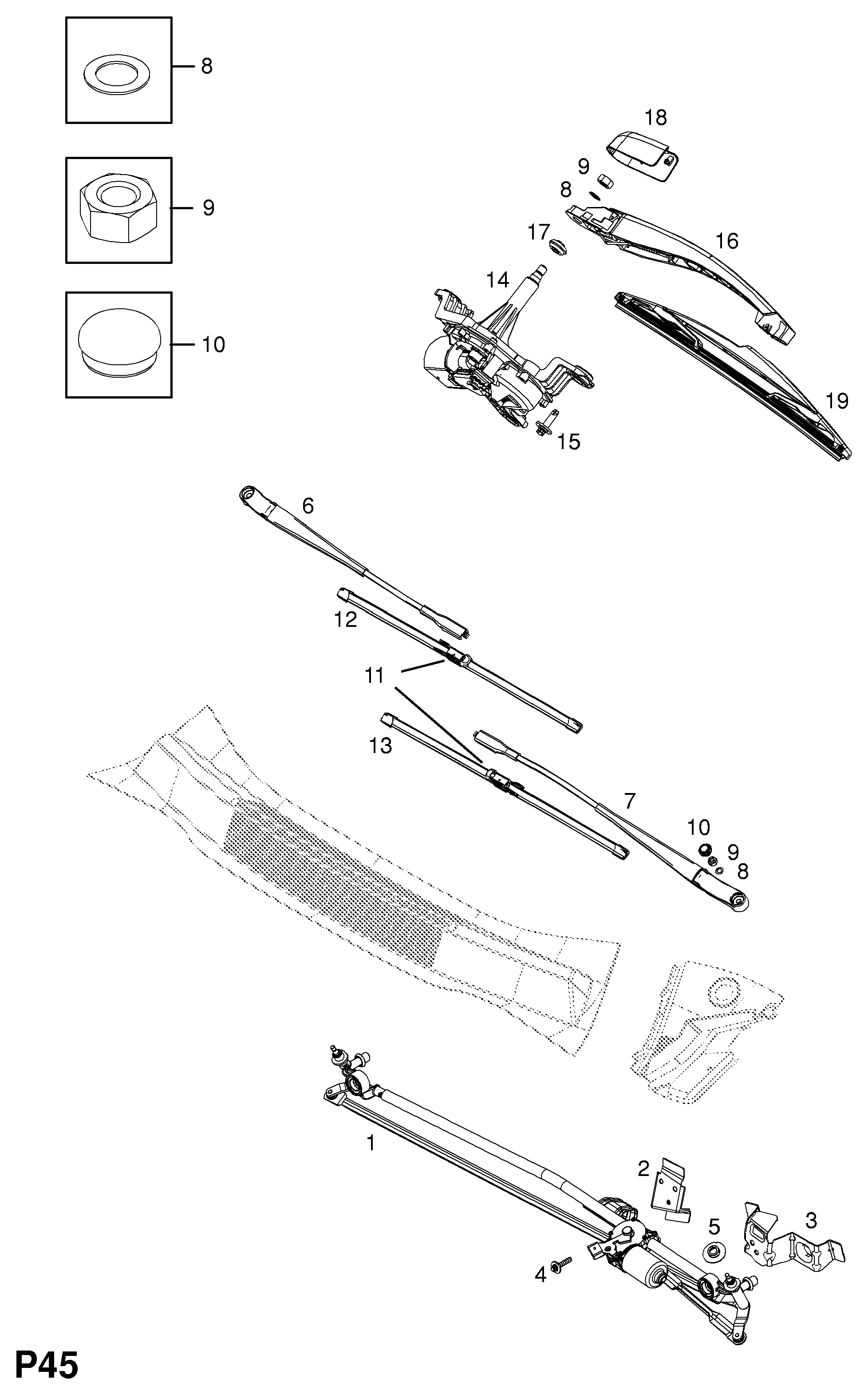 Opel 6 272 287 - Pyyhkijänvarsisarja inparts.fi