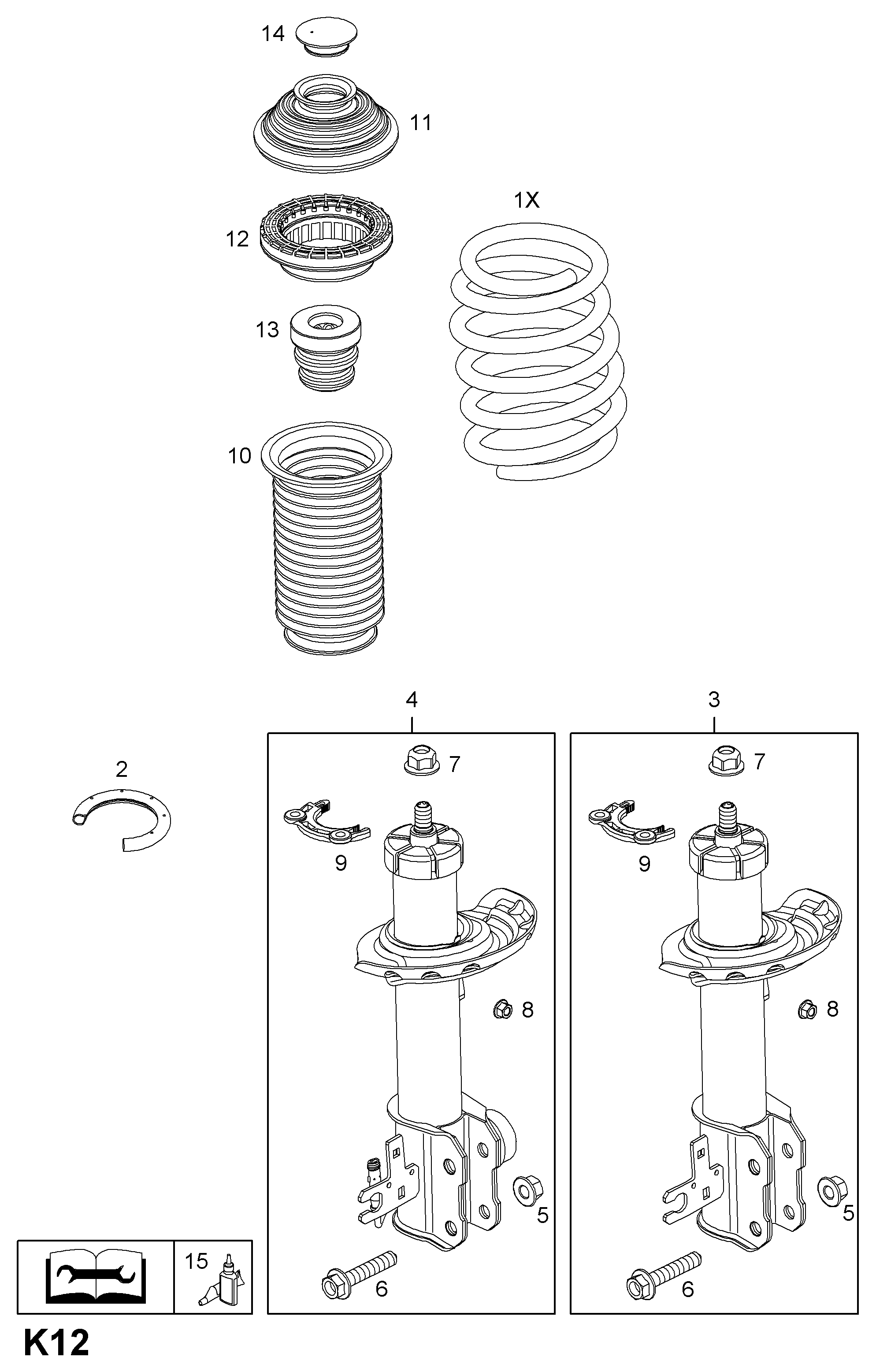 Opel 344956 - Vaimennuskumi, jousitus inparts.fi