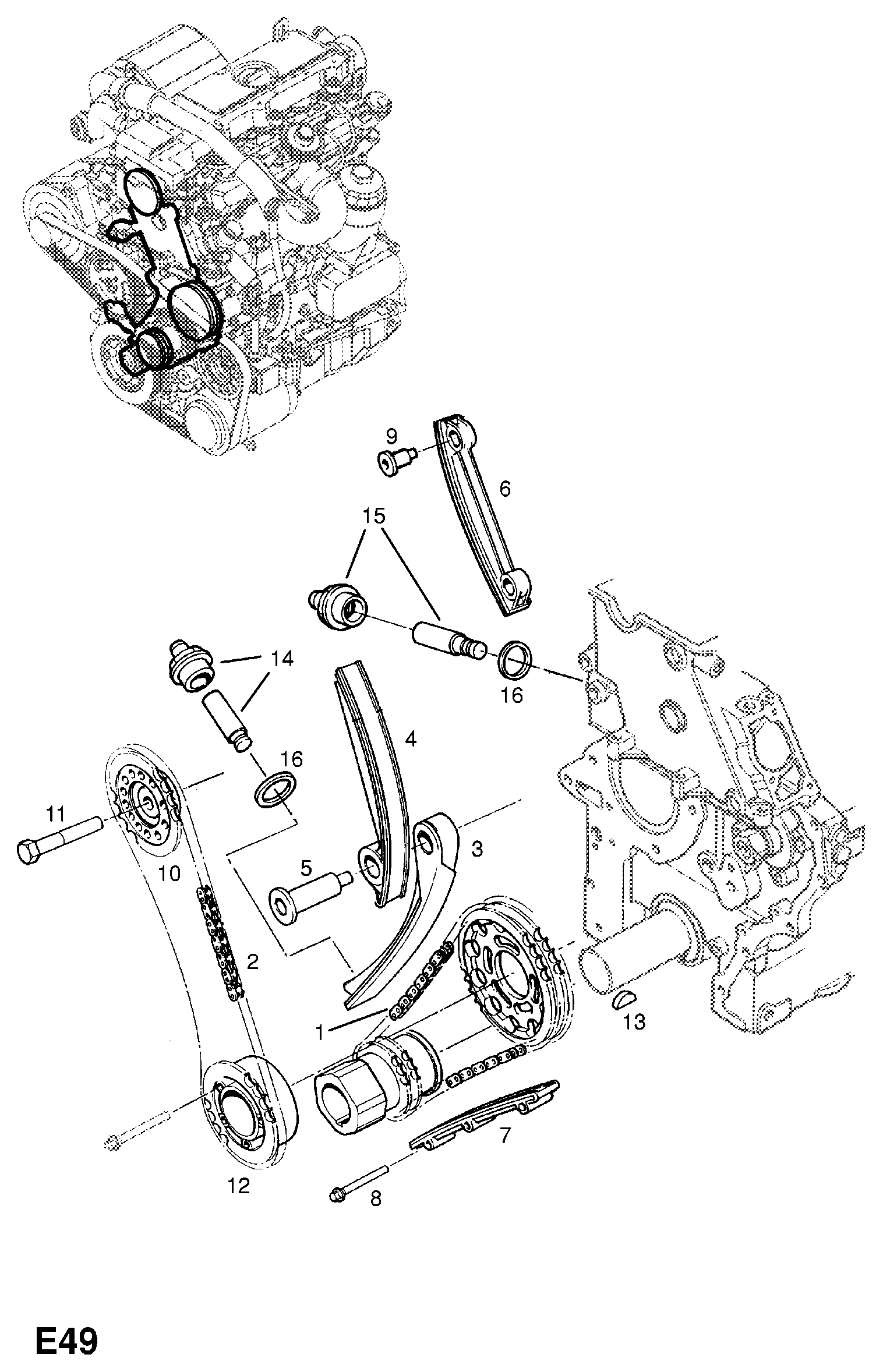 Opel 6 36 432 - Jakoketjusarja inparts.fi